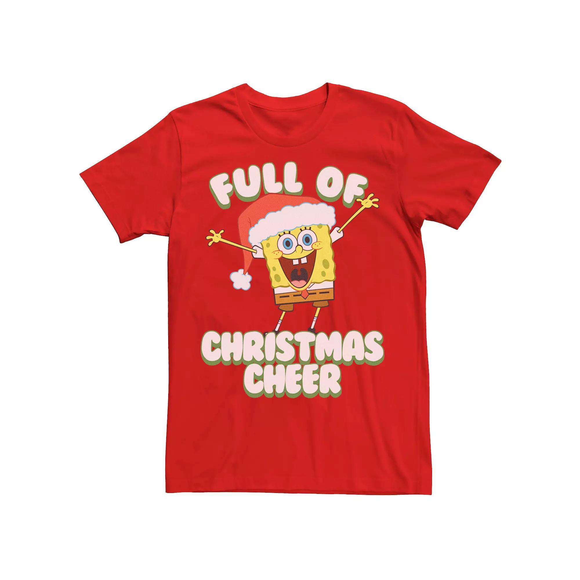 Men's SpongeBob SquarePants Full of Cheer Tee, Size: XL, Black Product Image