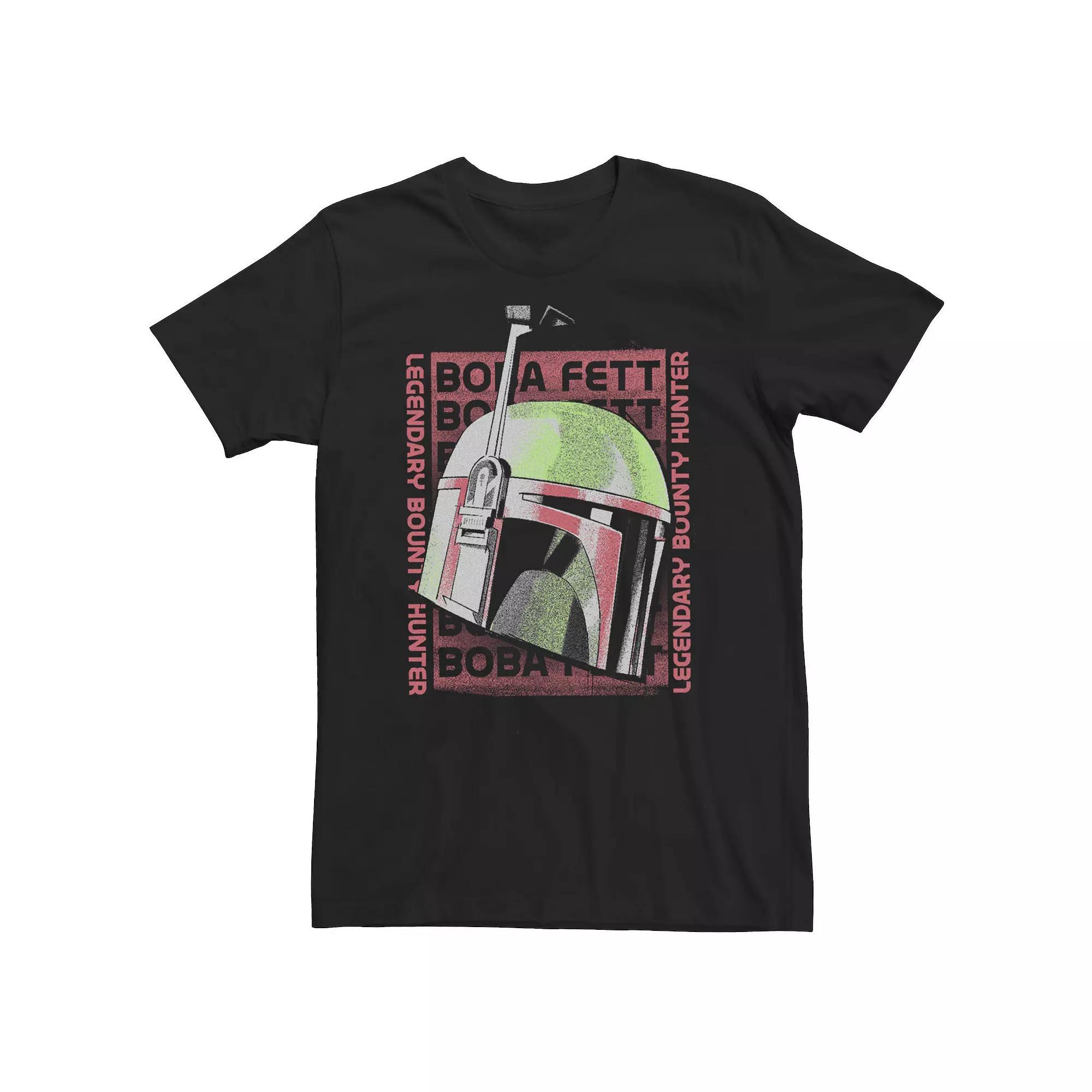 Big & Tall Star Wars Boba Fett Legendary Bounty Hunter Head Shot Tee, Men's,  Product Image