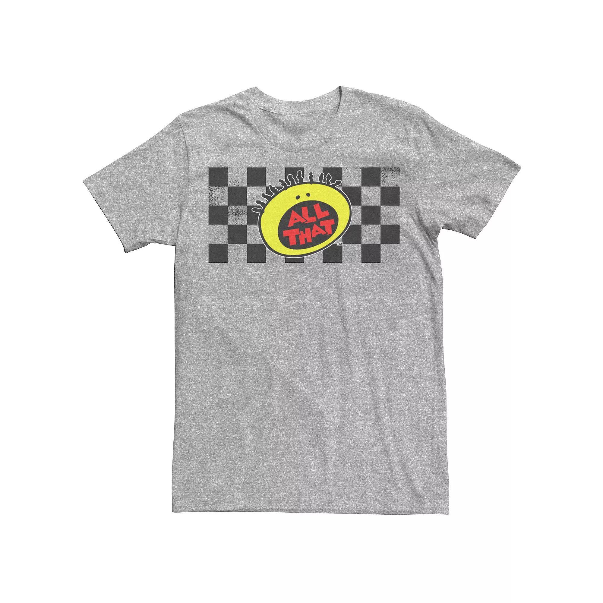 Men's Nickelodeon All That Classic Checkered Logo Tee, Size: Small, Ath Product Image