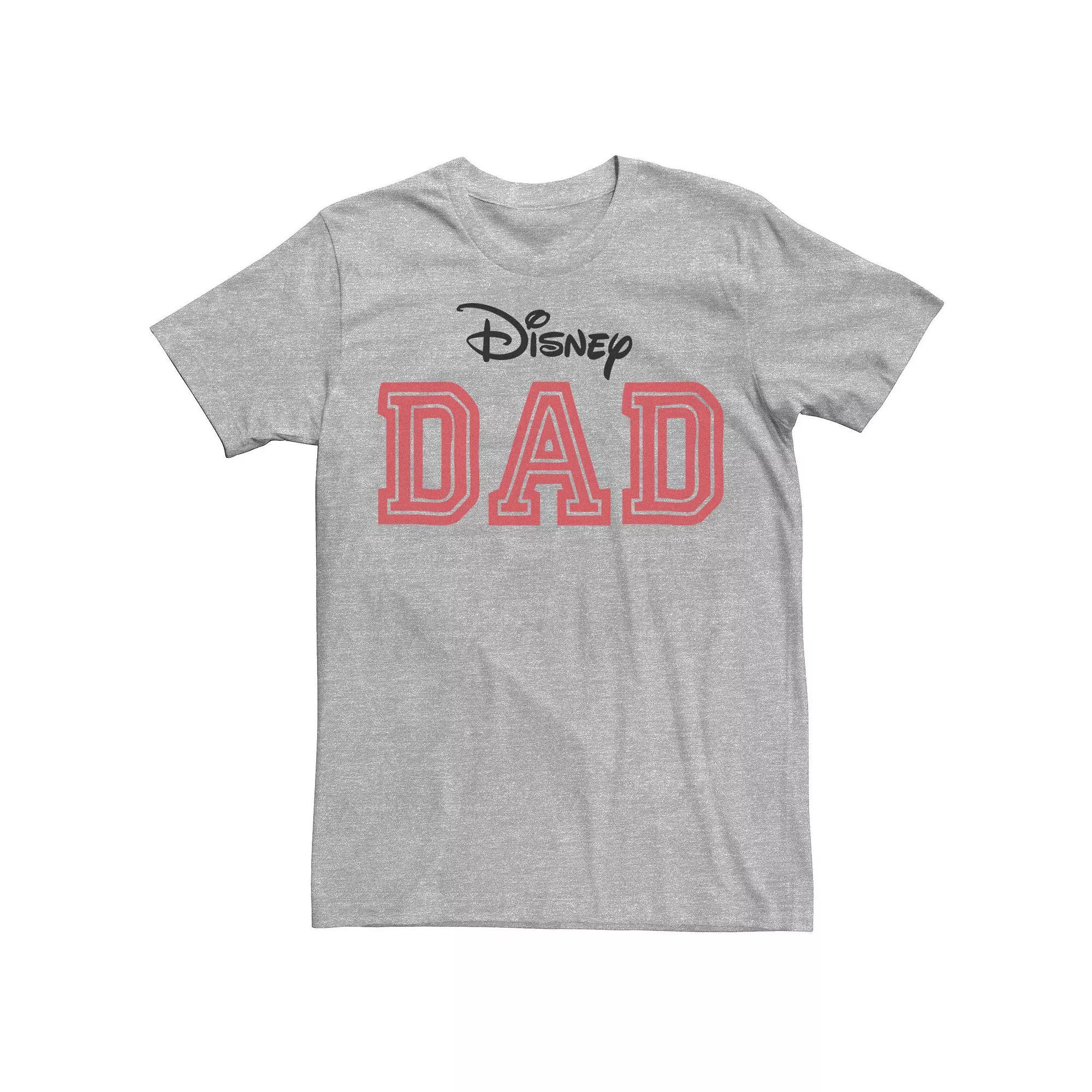 Disney's Men's Dad Large Collegiate Font Graphic Tee,  Product Image