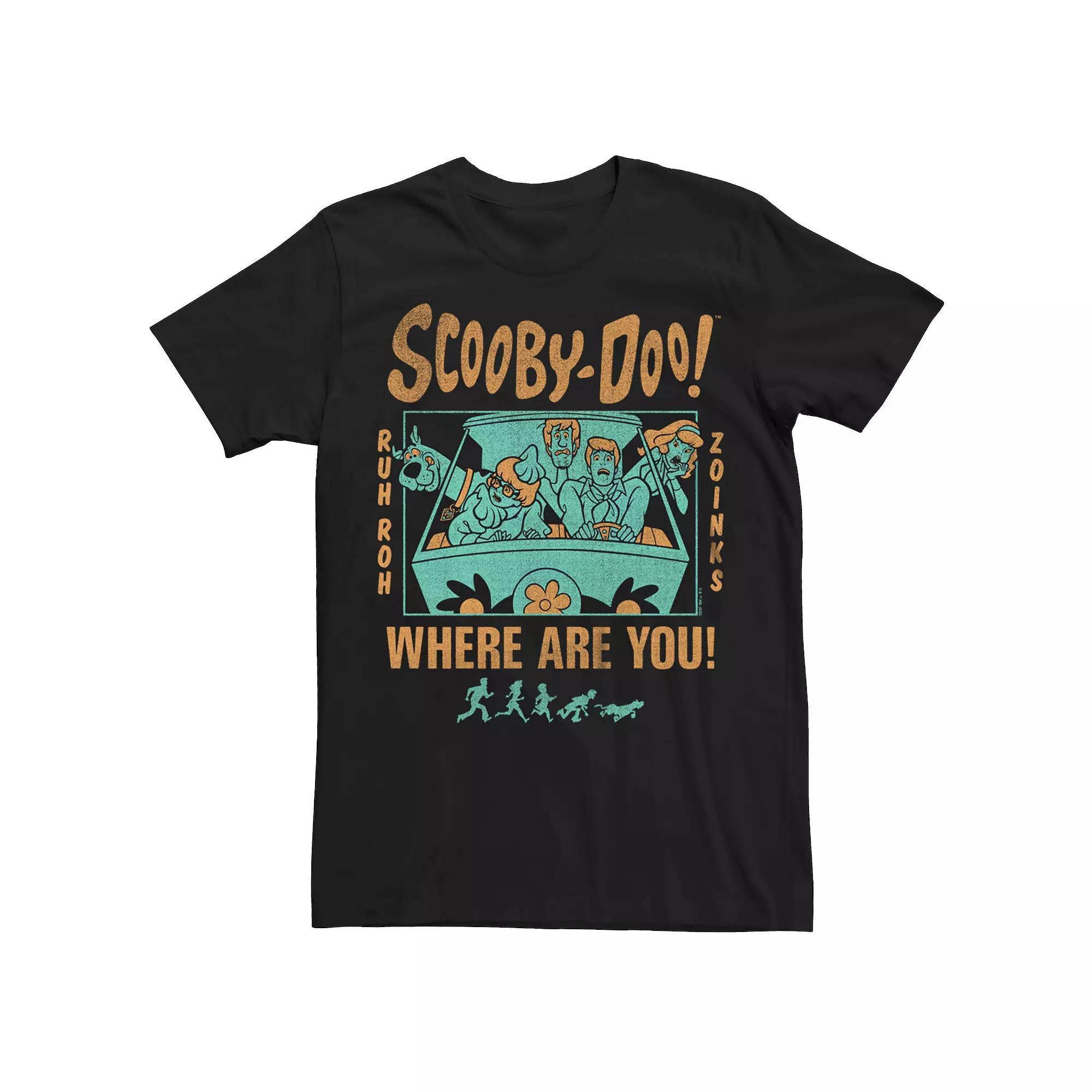 Men's Scooby Doo Where Are You Scared Gang Tee,  Product Image