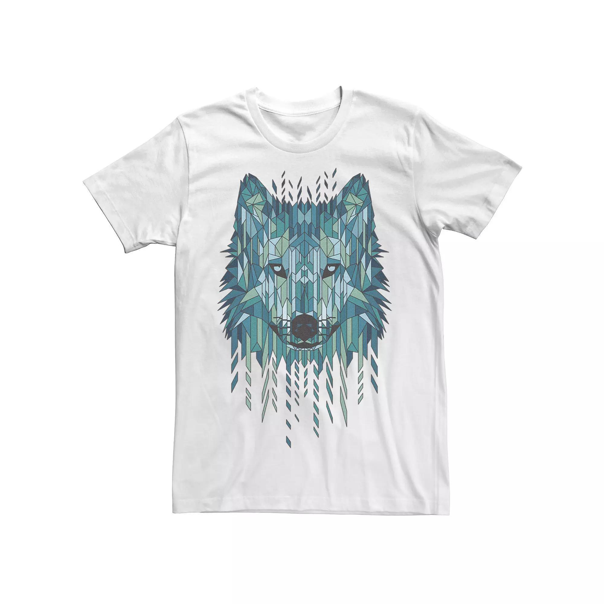 Men's Geometric Wolf Graphic Tee,  Product Image