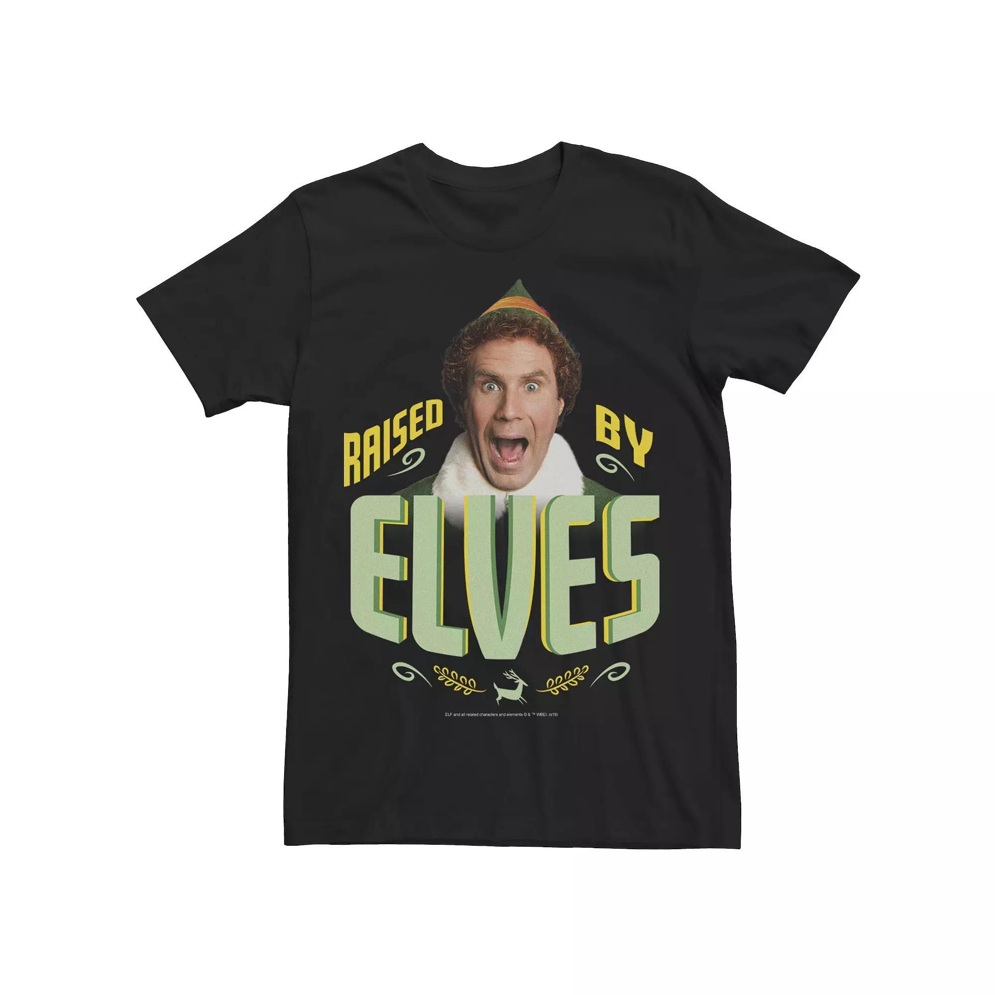 Men's Elf Buddy Raised By Elves Screaming Portrait Tee,  Product Image