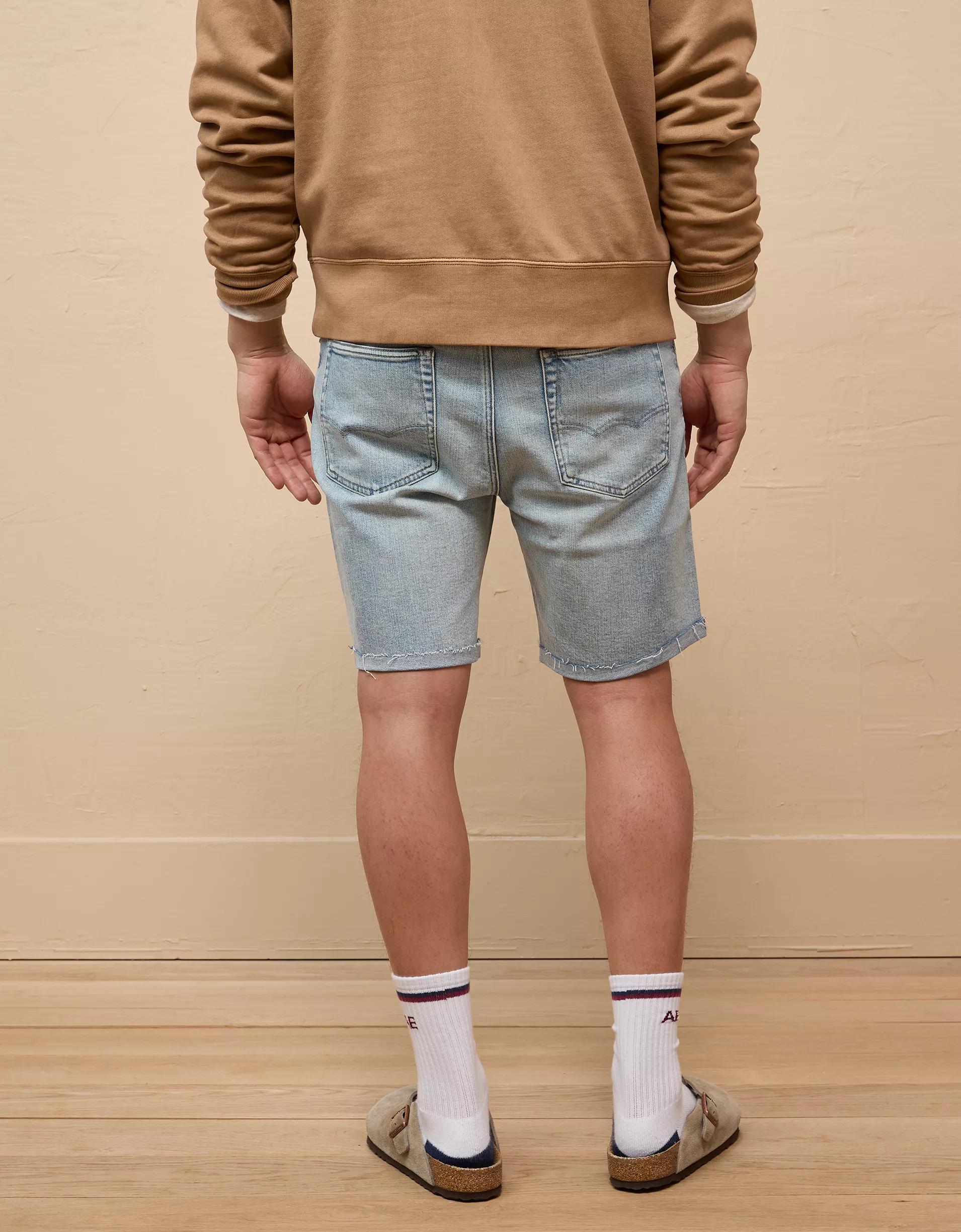 AE 9" AirFlex+ Distressed Denim Short Product Image