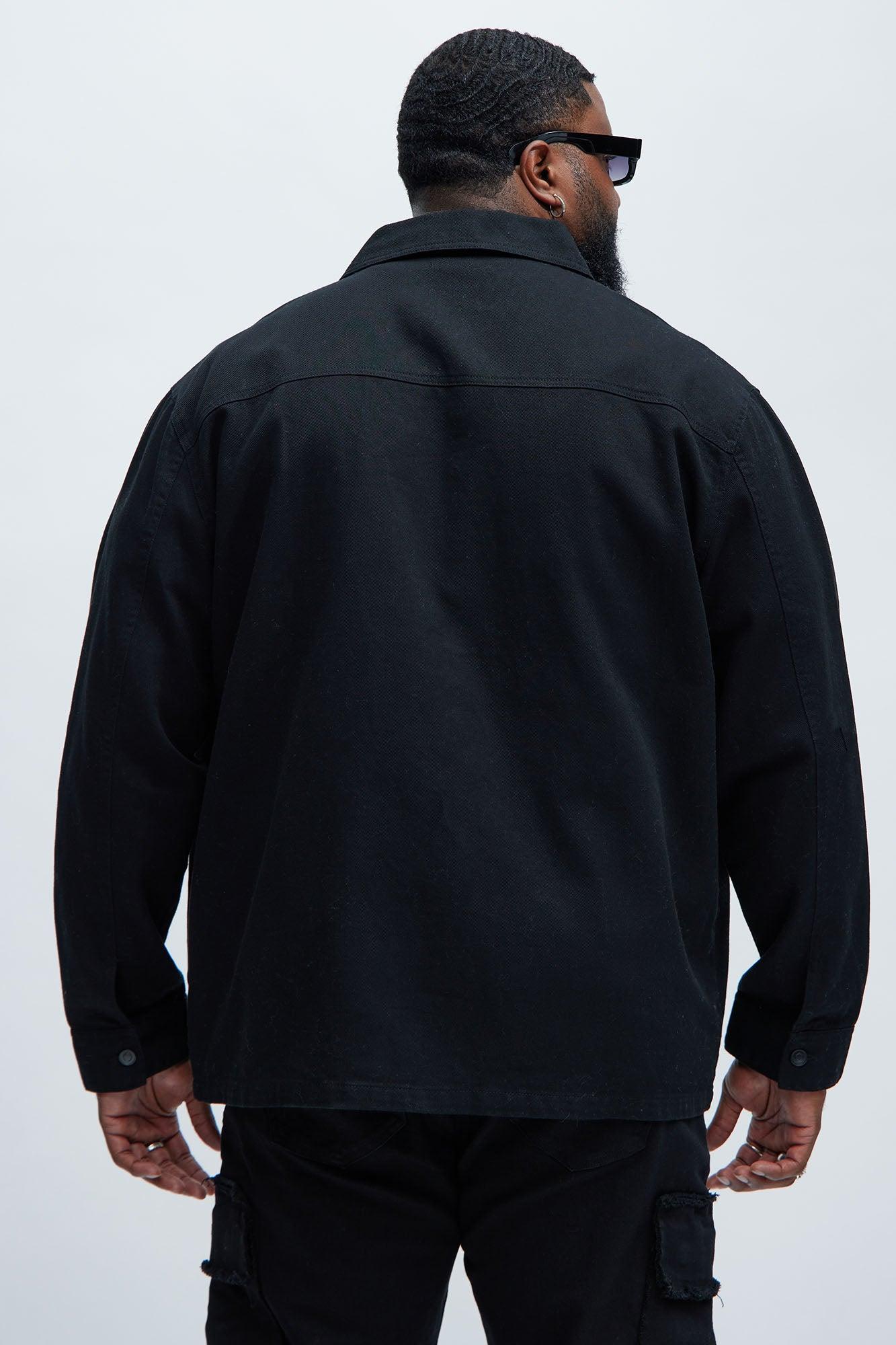 Yorktown Twill Button Up Shirt - Black Product Image