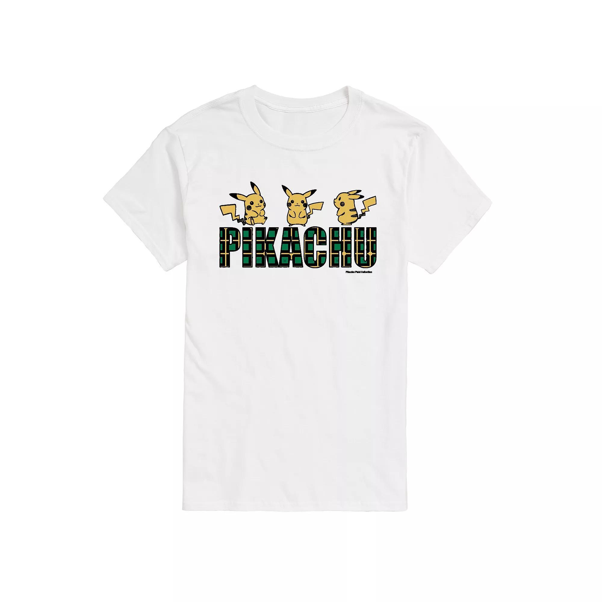 Men's Pokemon Plaid Pikachu Tee,  Product Image