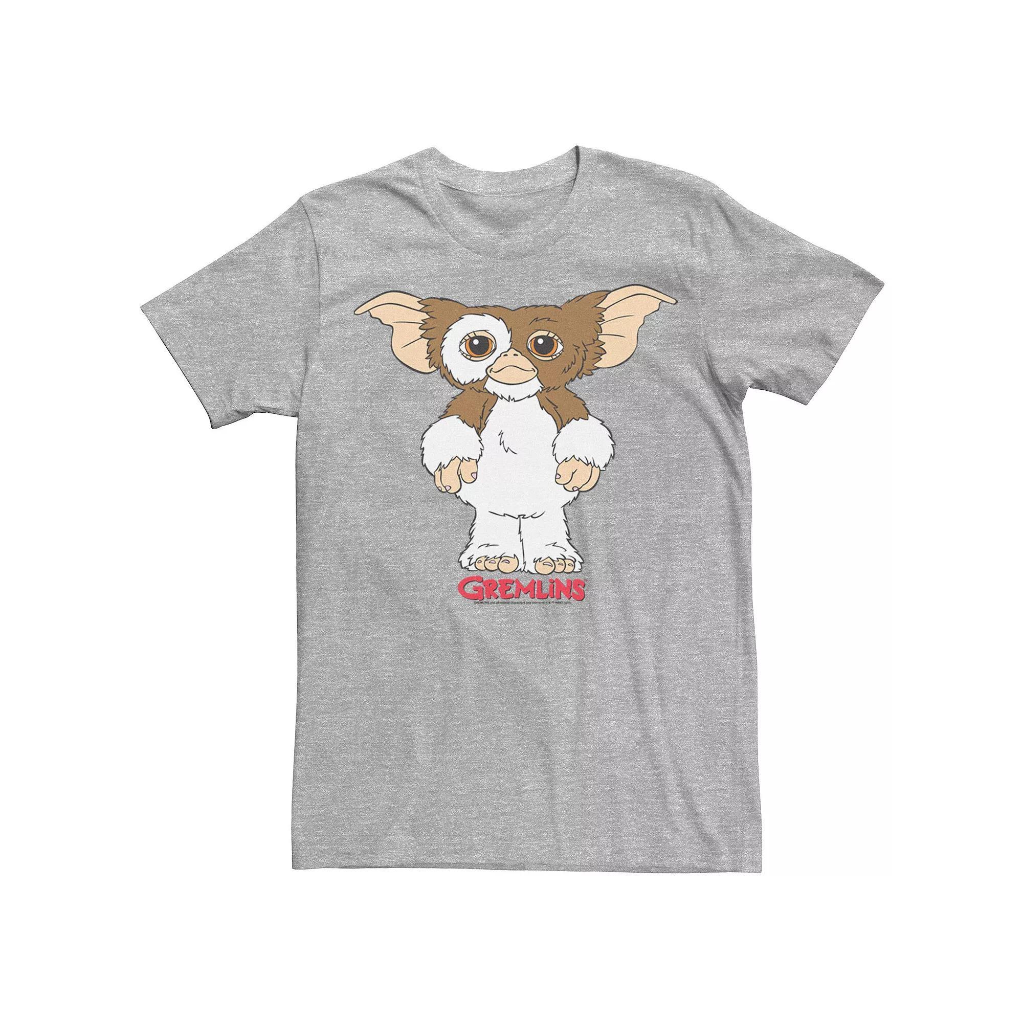 Men's Gremlins Gizmo Simple Portrait Tee, Size: Medium, Athletic Grey Product Image