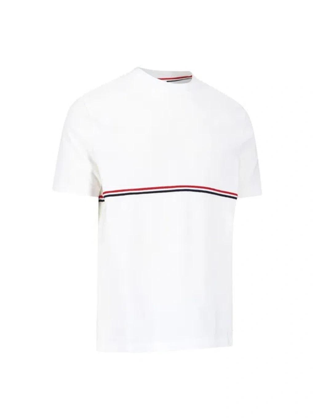 THOM BROWNE Rwb T-shirt In White Product Image