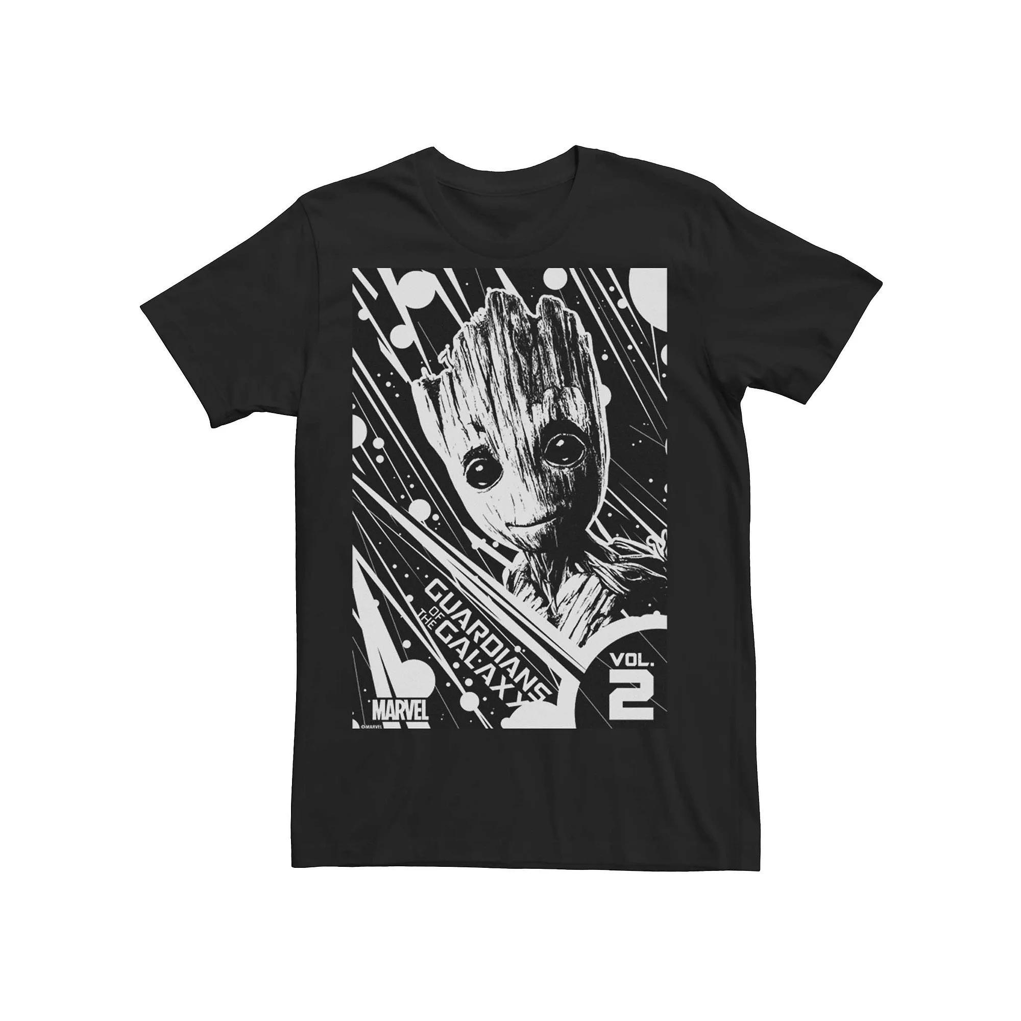 Men's Marvel Guardians Of The Galaxy 2 Groot Splatter Poster Graphic Tee,  Product Image