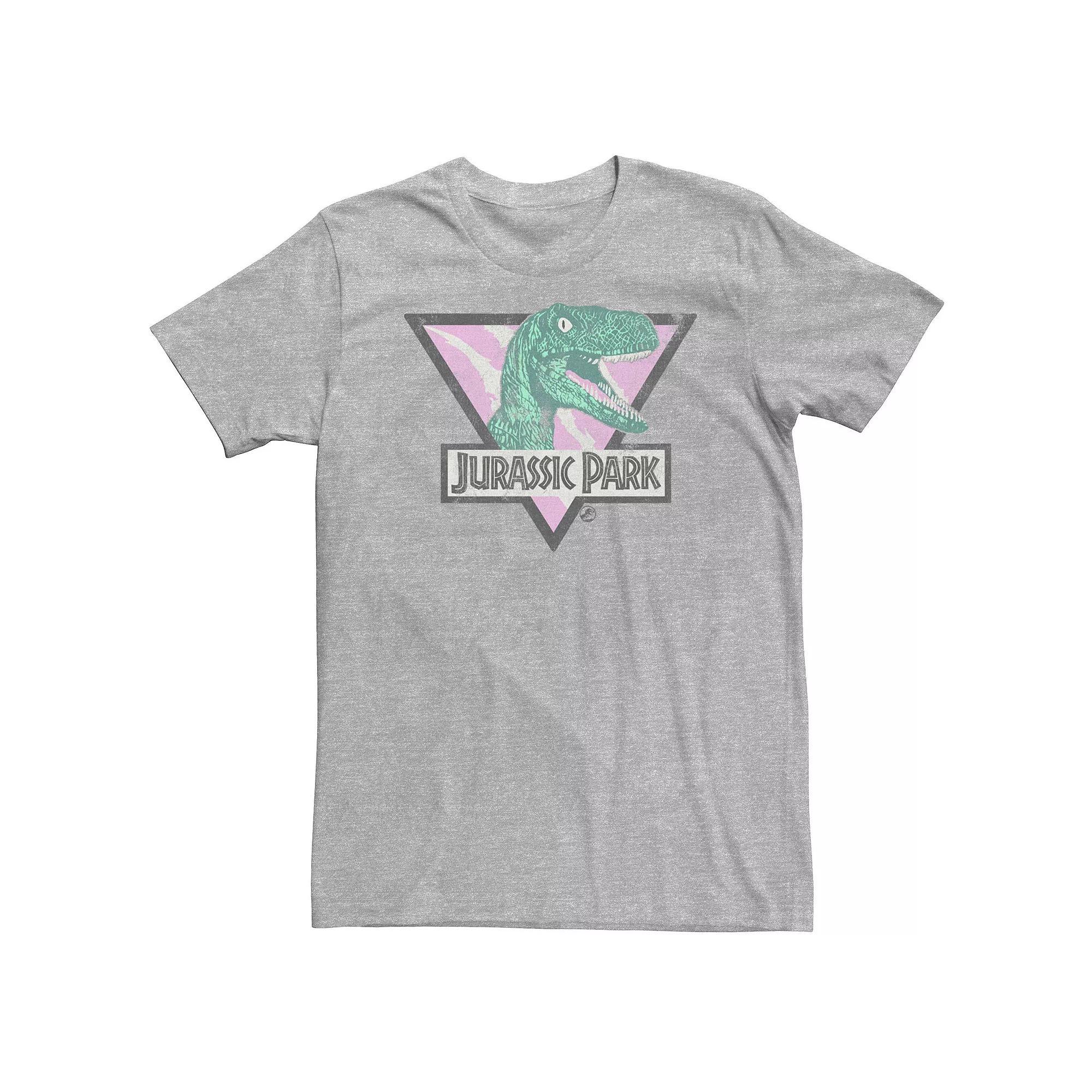 Big & Tall Jurassic Park Velociraptor Pastel Scratched Triangle Tee, Men's,  Product Image