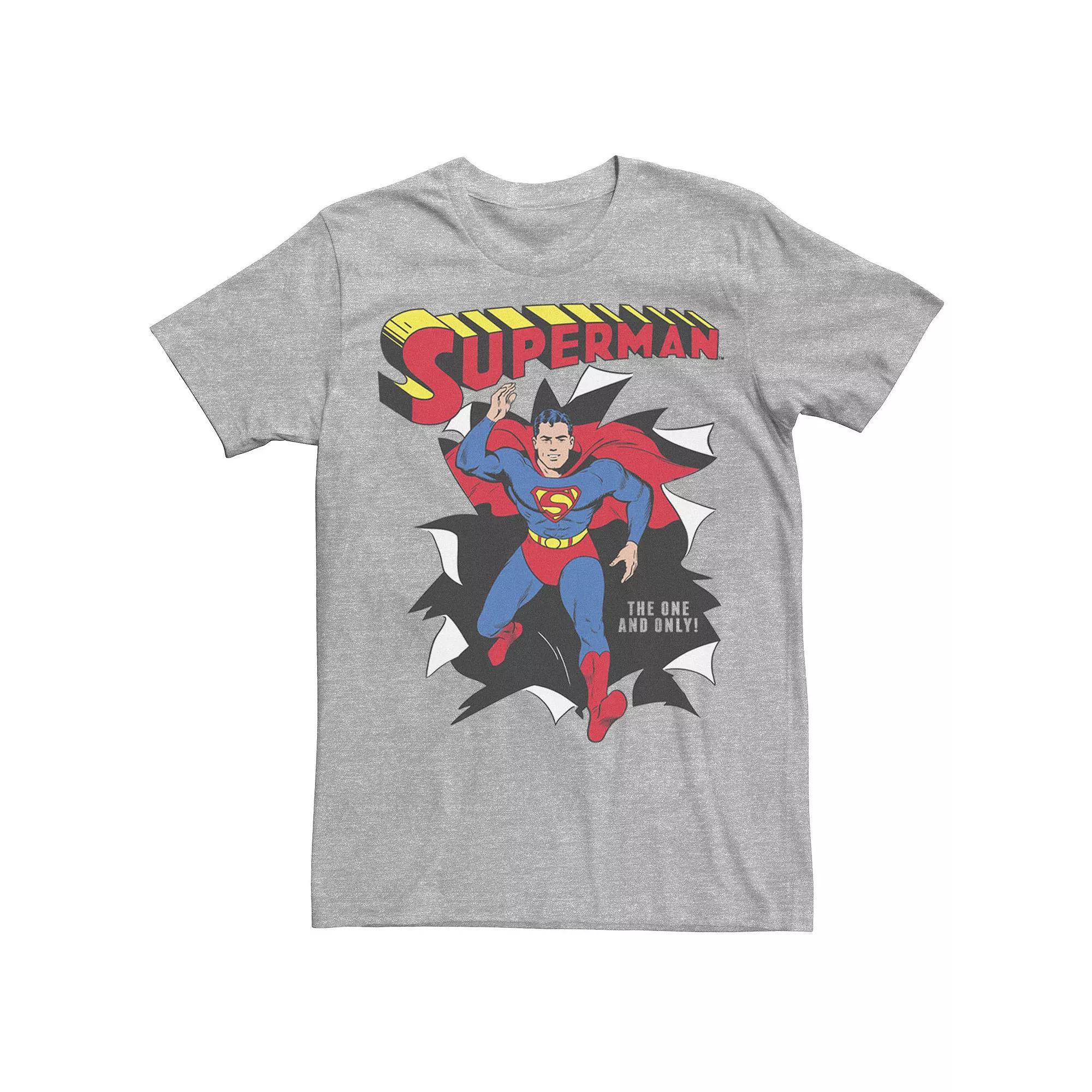Men's DC Comics Superman Through Wall Poster Graphic Tee,  Product Image