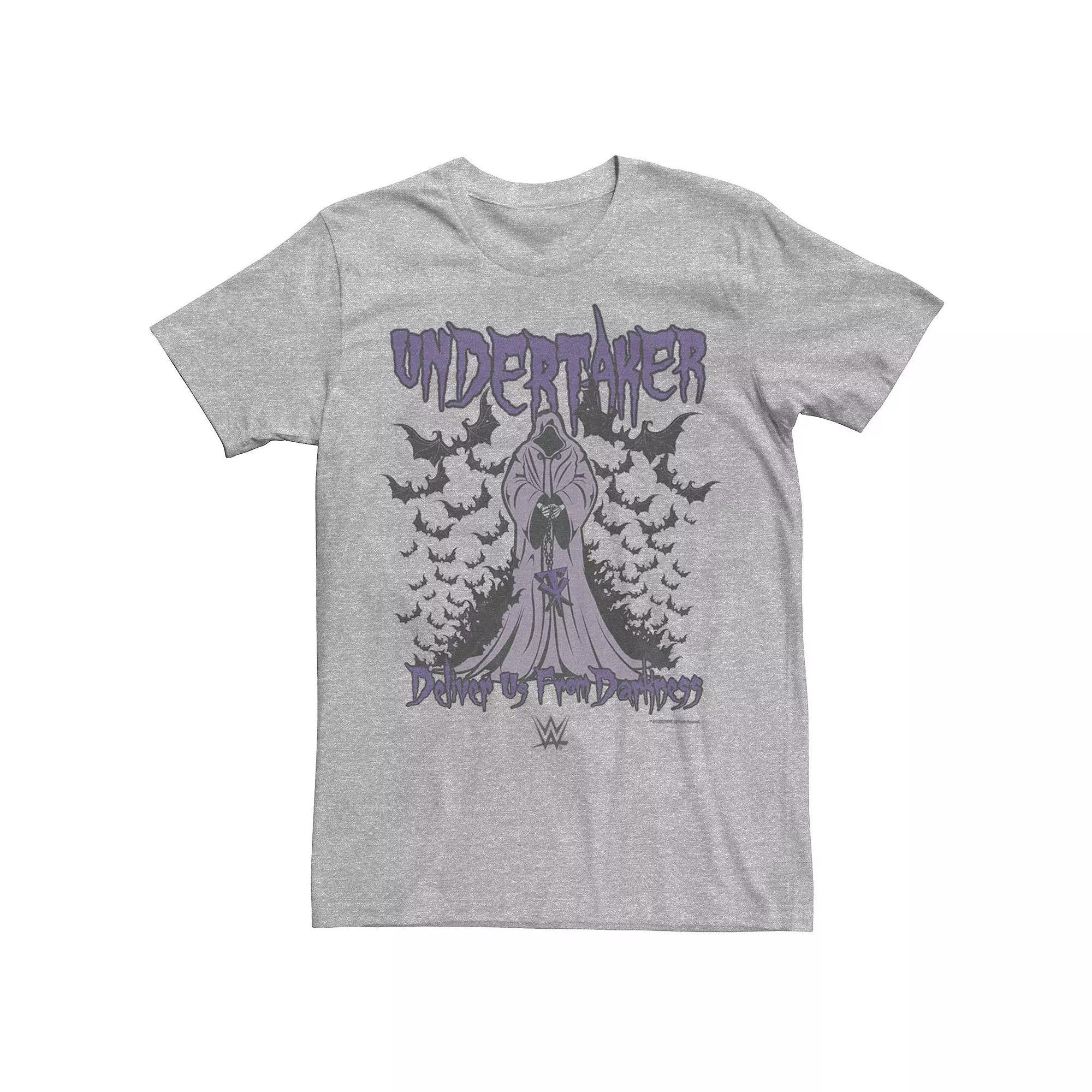 Men's WWE Undertaker Deliver Us From Darkness Logo Tee, Size: Large, Athletic Grey Product Image