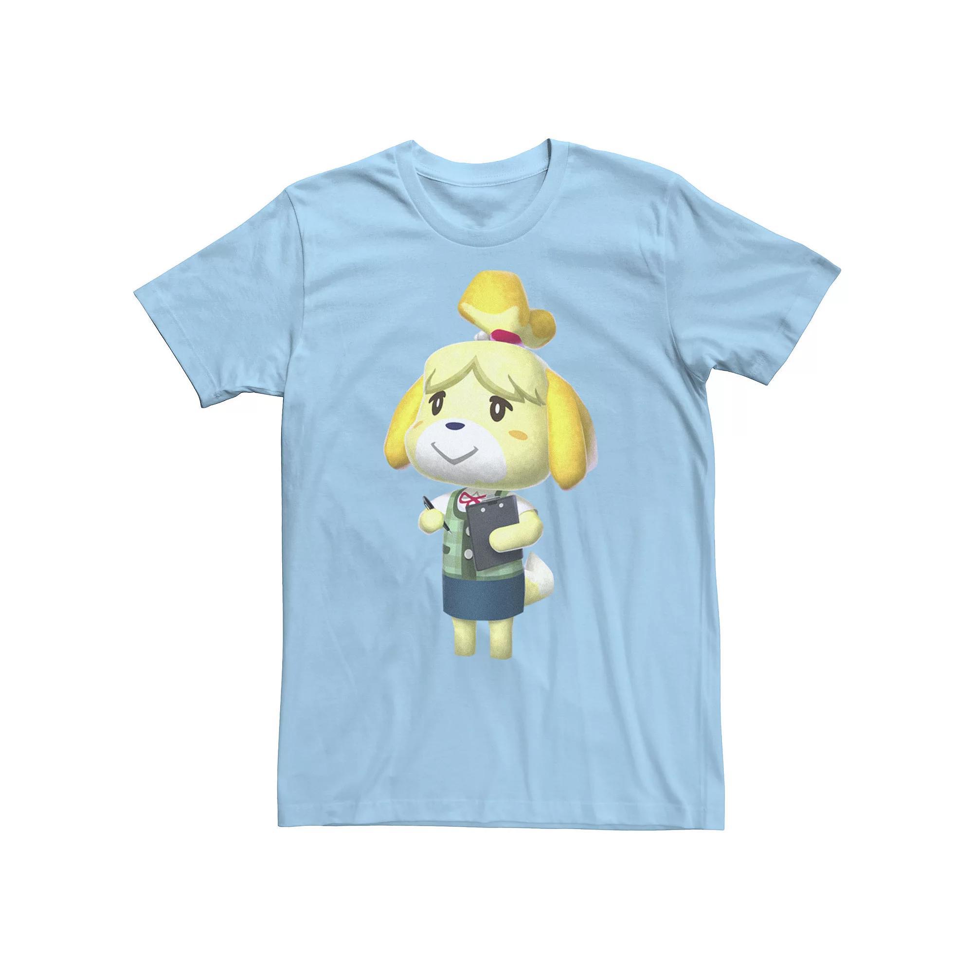 Men's Nintendo Animal Crossing Isabel Portrait Tee, Size: Small, Light Blue Product Image