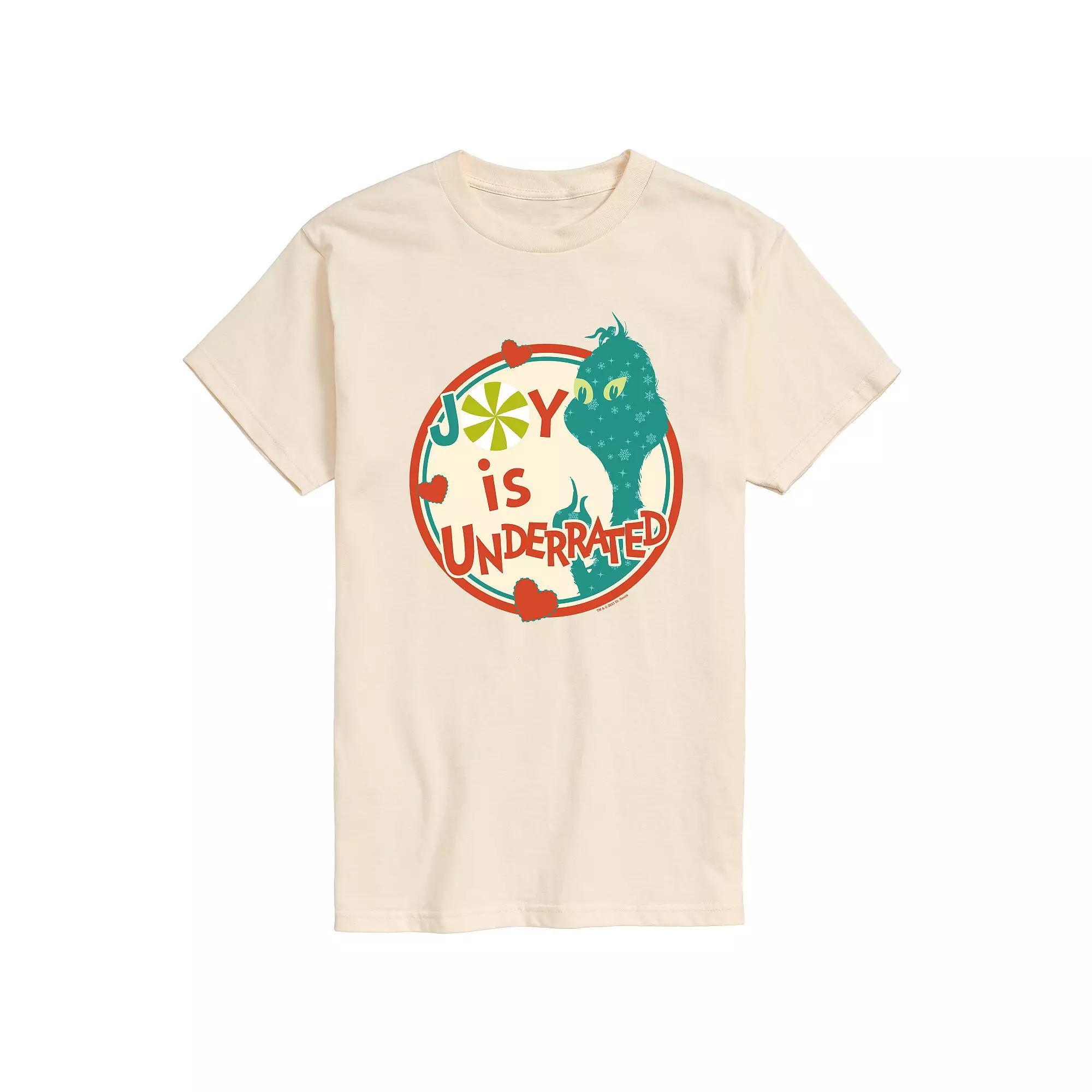Men's Dr. Seuss The Grinch Joy Is Underrated Graphic Tee,  Product Image