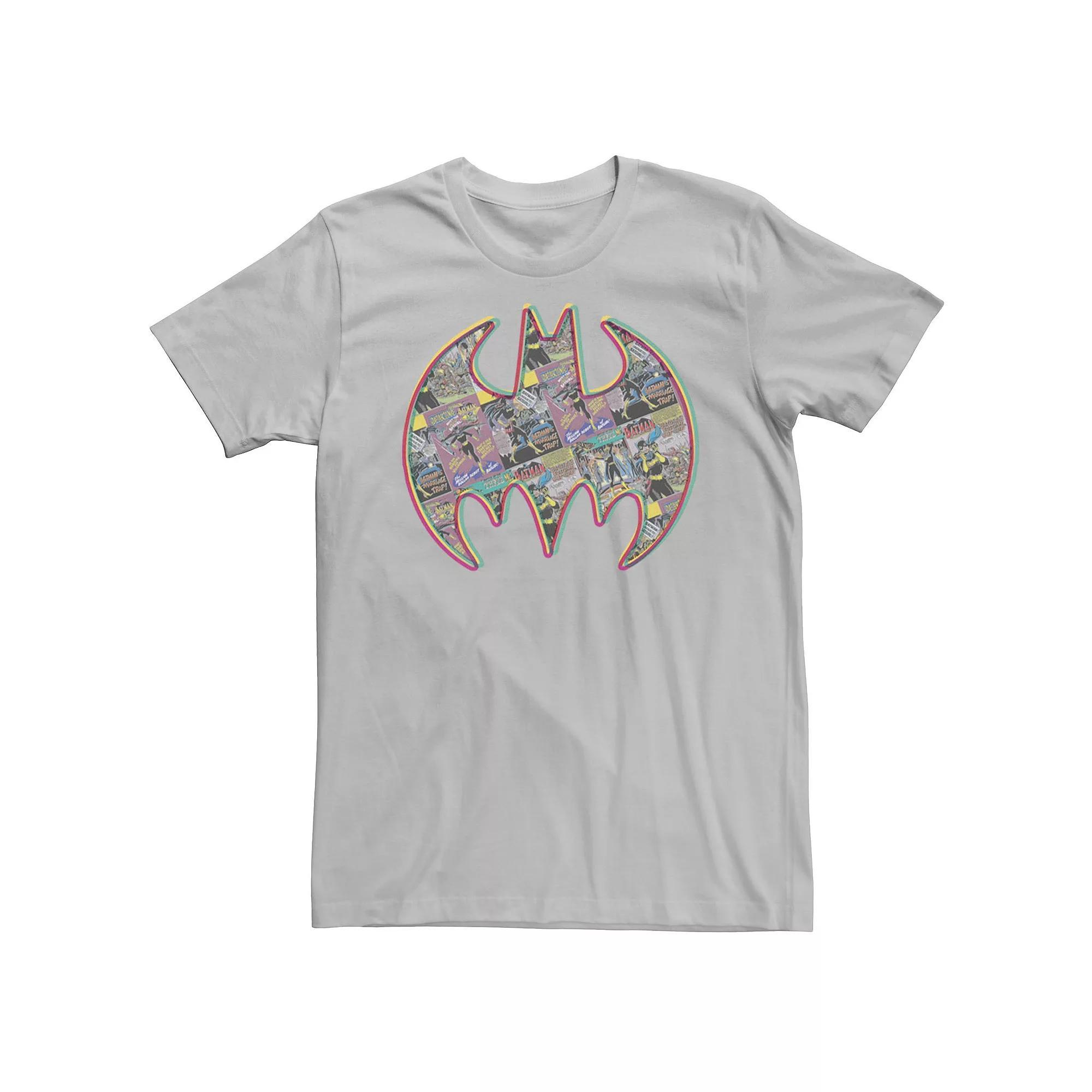Men's DC Comics Batman Neon Comic Cover Logo Tee,  Product Image
