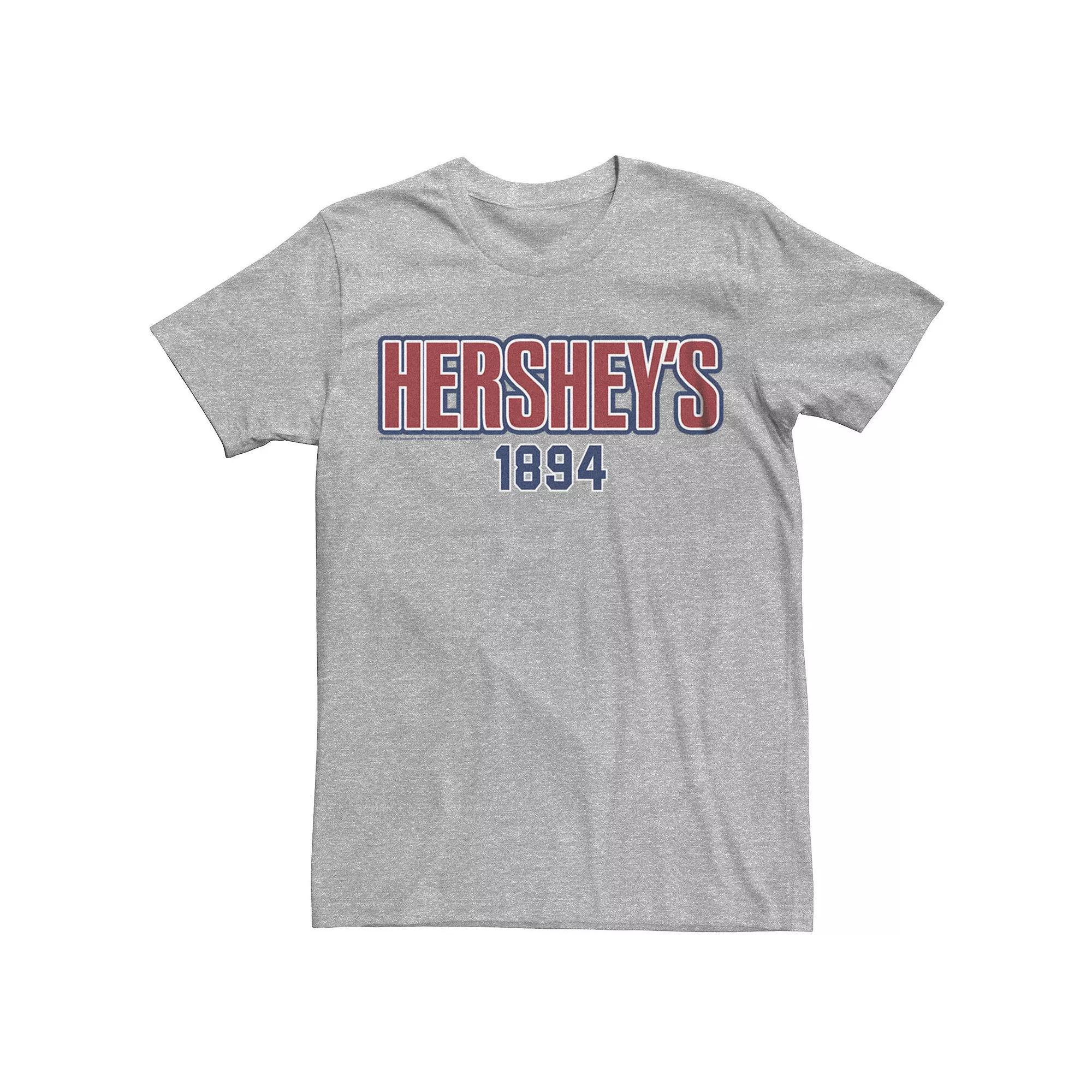 Men's Hershey's 1894 Plaid Graphic Tee, Size: XS, Athletic Grey Product Image