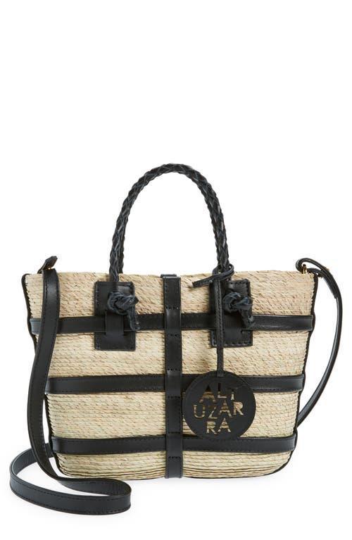 ALTUZARRA Watermill Mini Tote In Natural/black Product Image