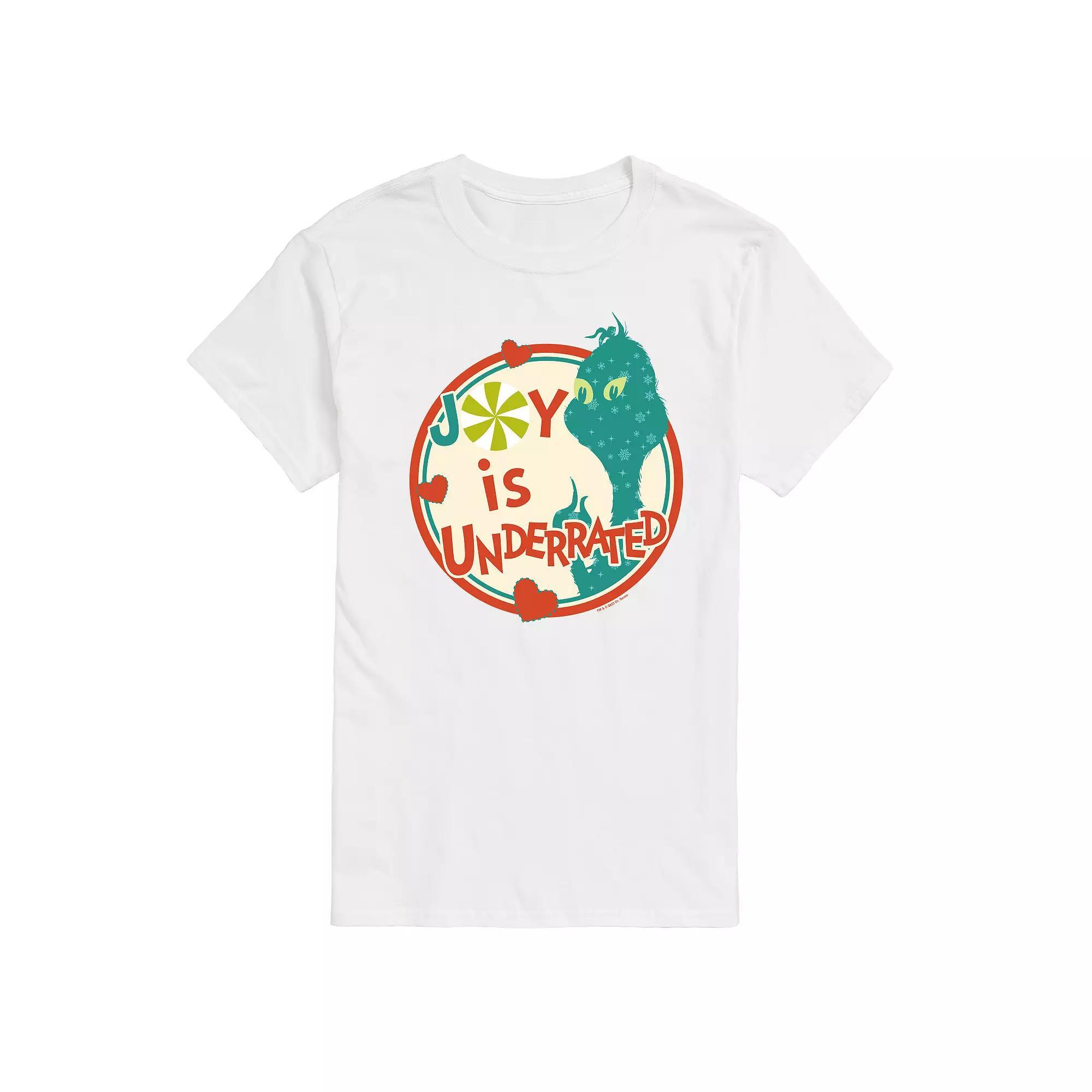 Men's Dr. Seuss The Grinch Joy Is Underrated Graphic Tee,  Product Image