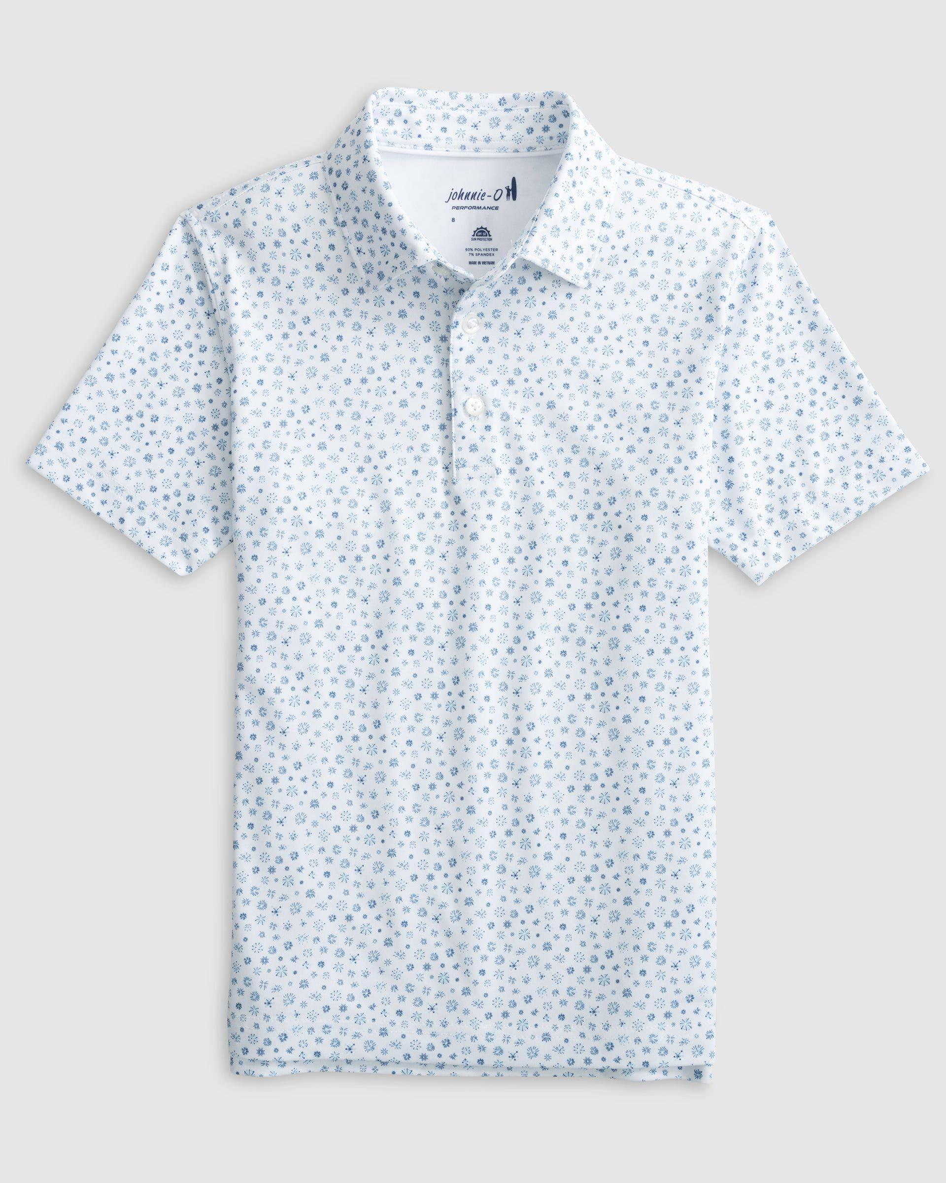 johnnie-O Performance Jersey Jr. Polo - Sparkler Print Product Image