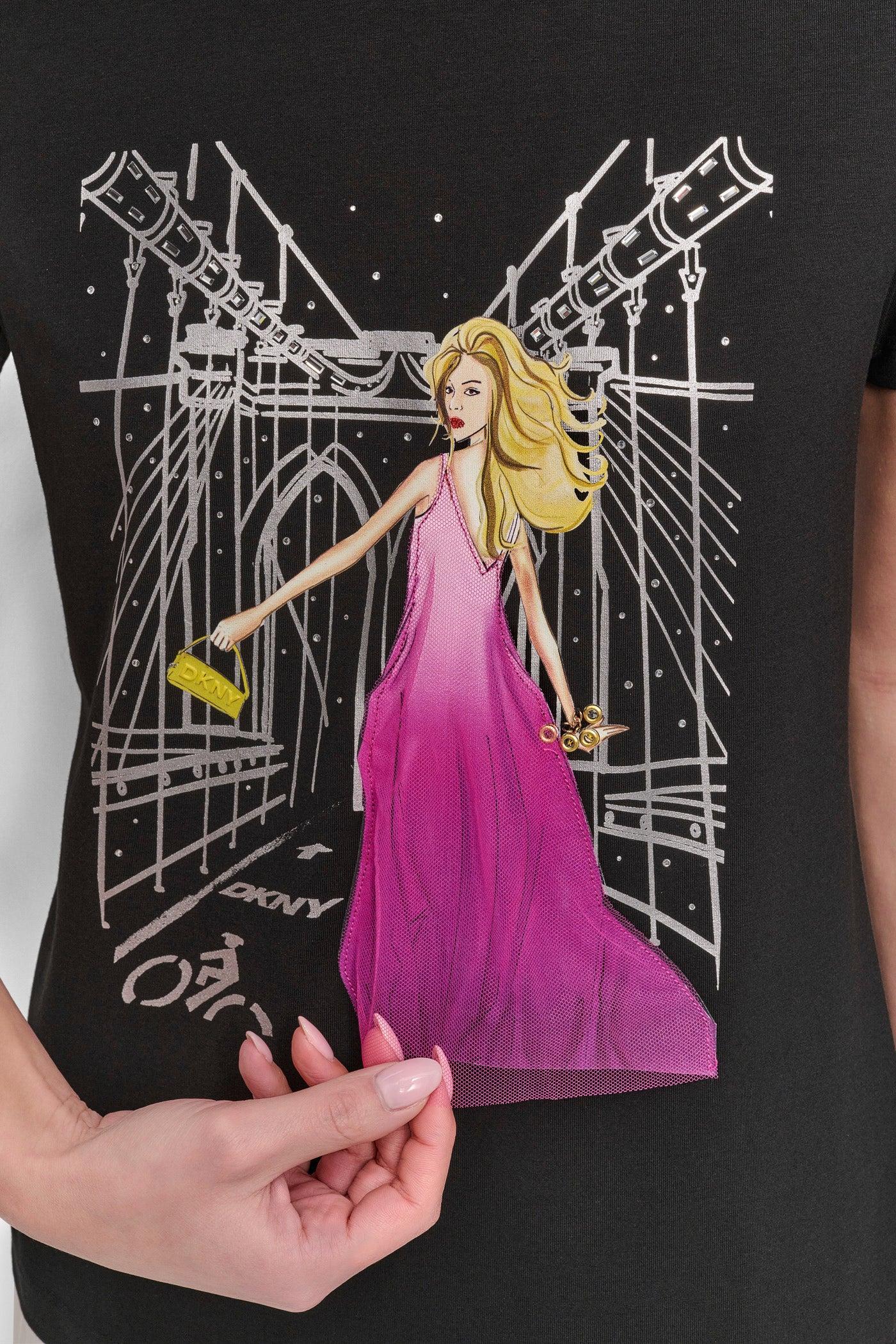 BROOKLYN BRIDGE EMBELLISHED TEE Product Image