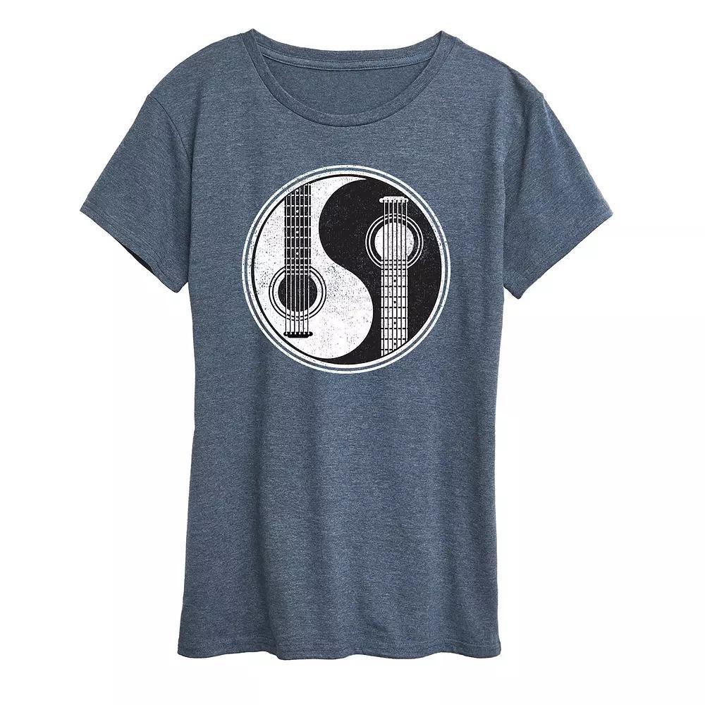 Women's Yin Yang Guitar Graphic Tee,  Product Image