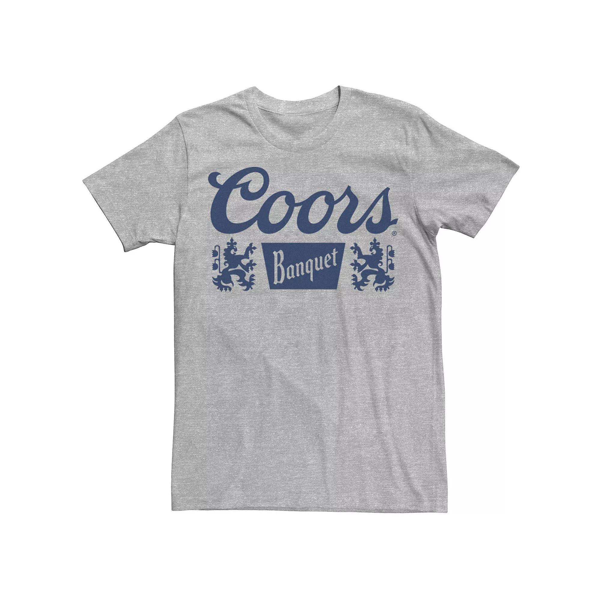 Big & Tall Miller Coors Blue Banquet Logo Tee, Men's, Size: 3XL, Athletic Grey Product Image