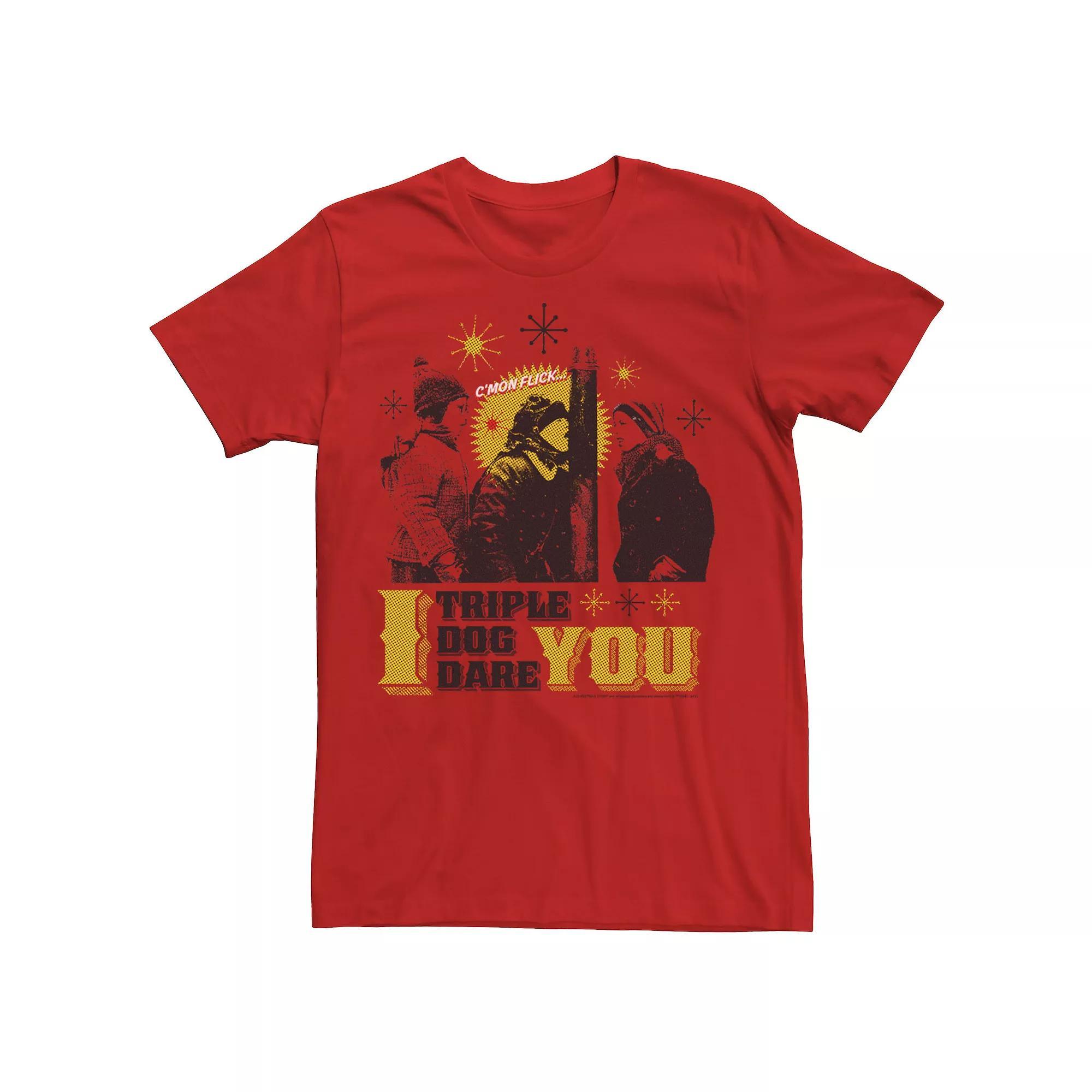 Men's Christmas Story Triple Dog Tee, Size: 3XL, Red Product Image