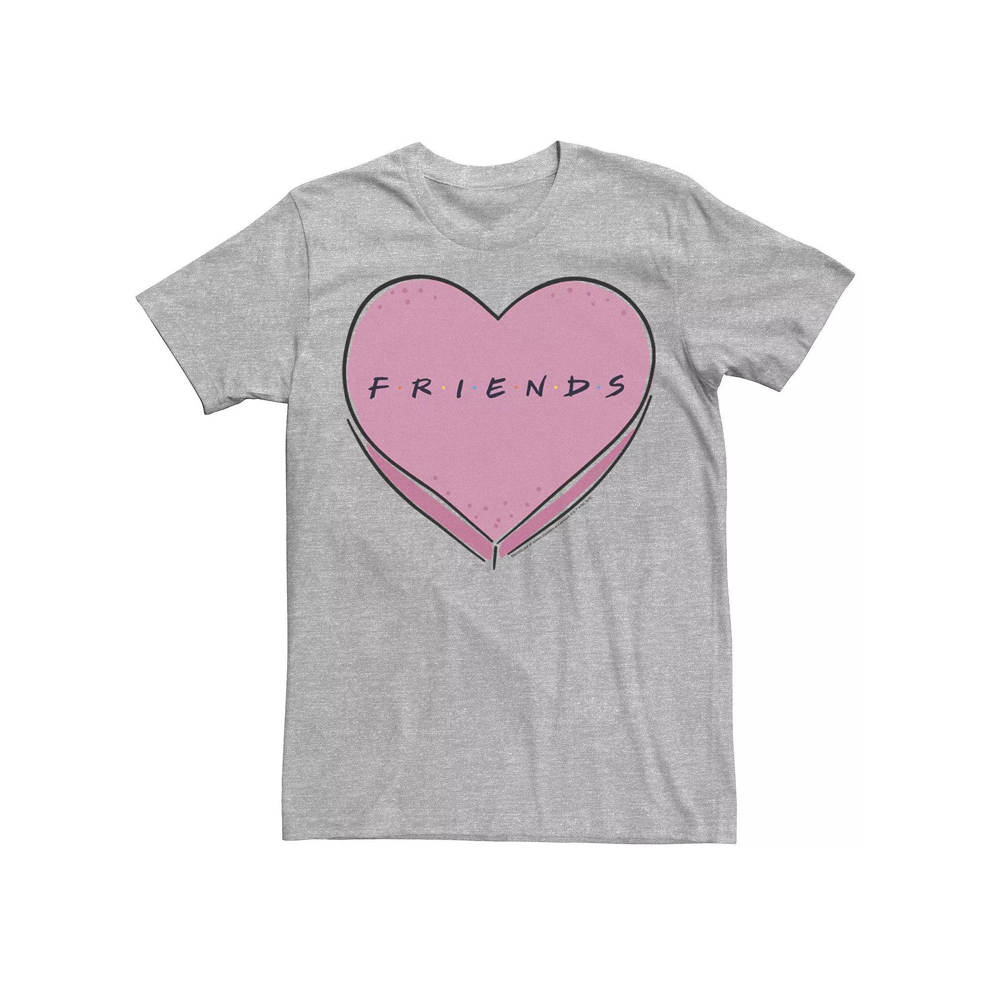 Men's Friends Valentine's Day Candy Heart Logo Tee,  Product Image