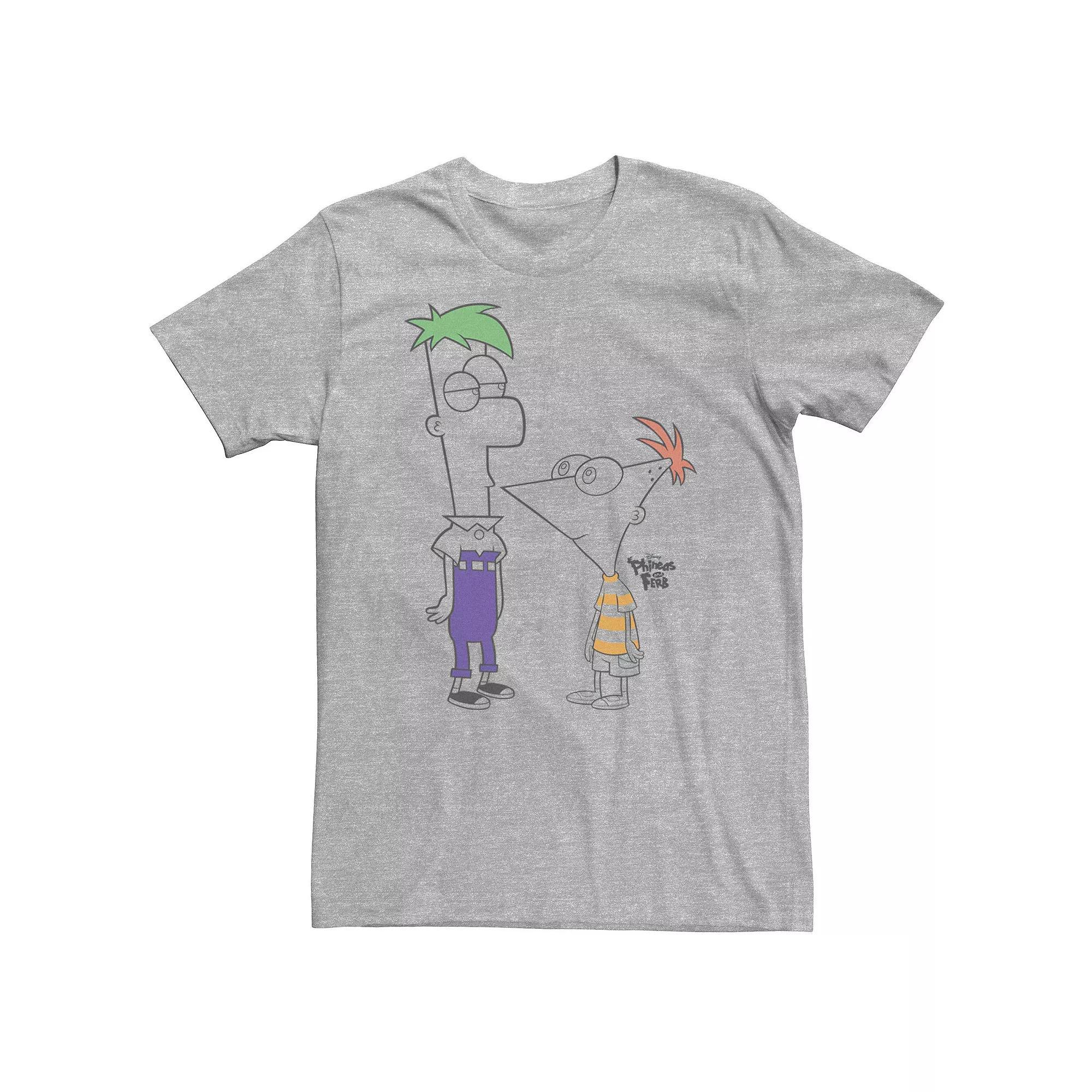 Disney's Phineas And Ferb Big & Tall Boys Of Summer Tee, Men's,  Product Image