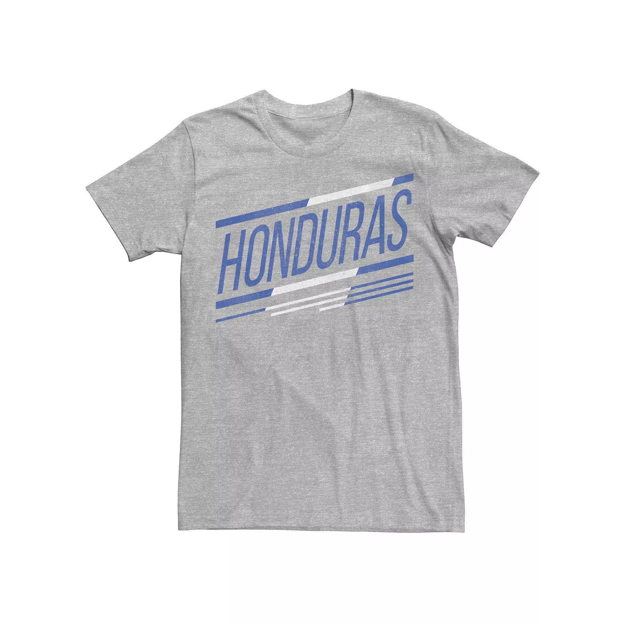 Men's Gonzales Honduras Slanted Stripe Logo Tee, Size: Small, Athletic Grey Product Image