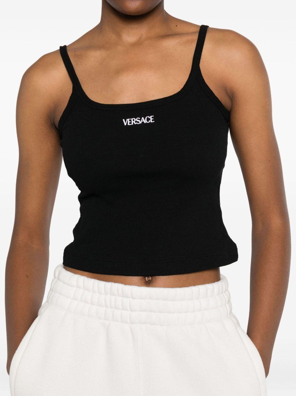 logo-embroidered top Product Image