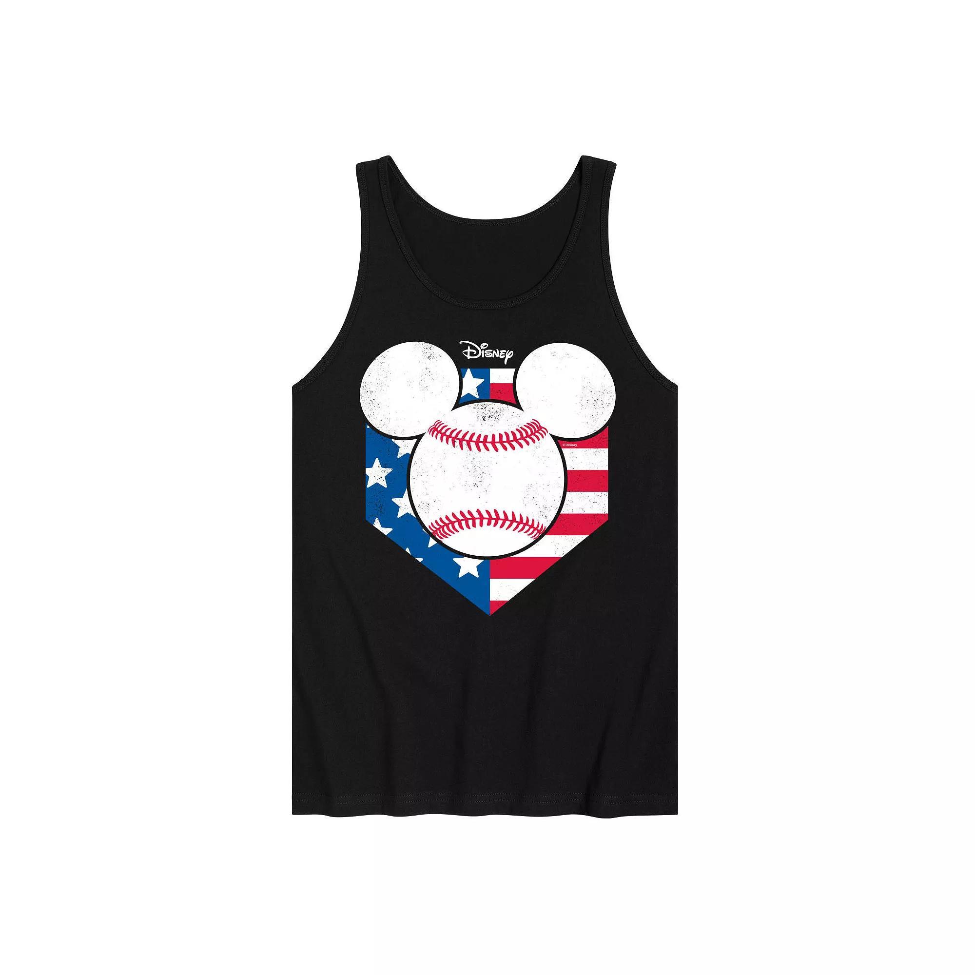Disney's Mickey Mouse Men's Baseball Flag Tank Top,  Product Image