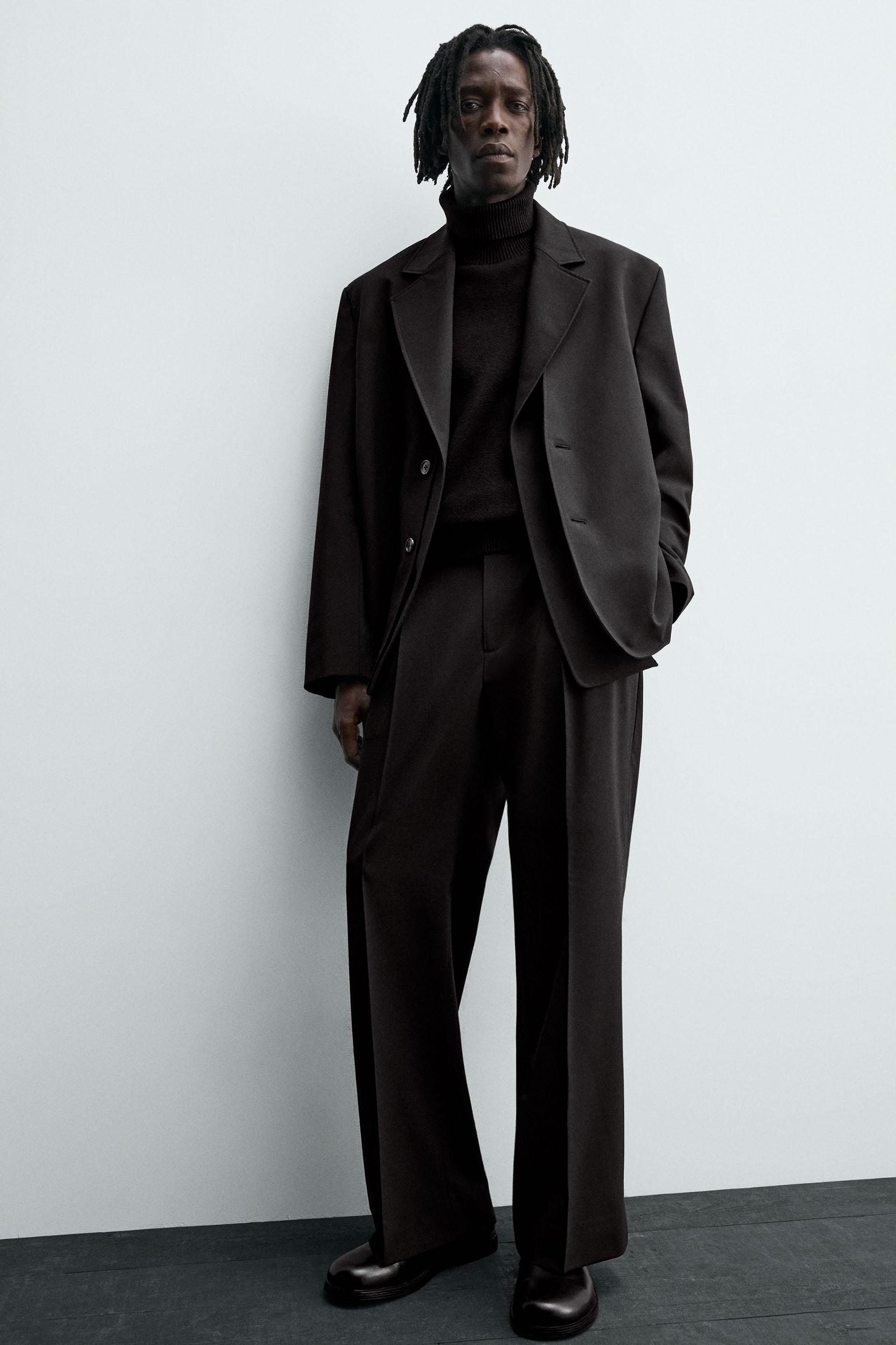 PLEATED SUIT PANTS Product Image