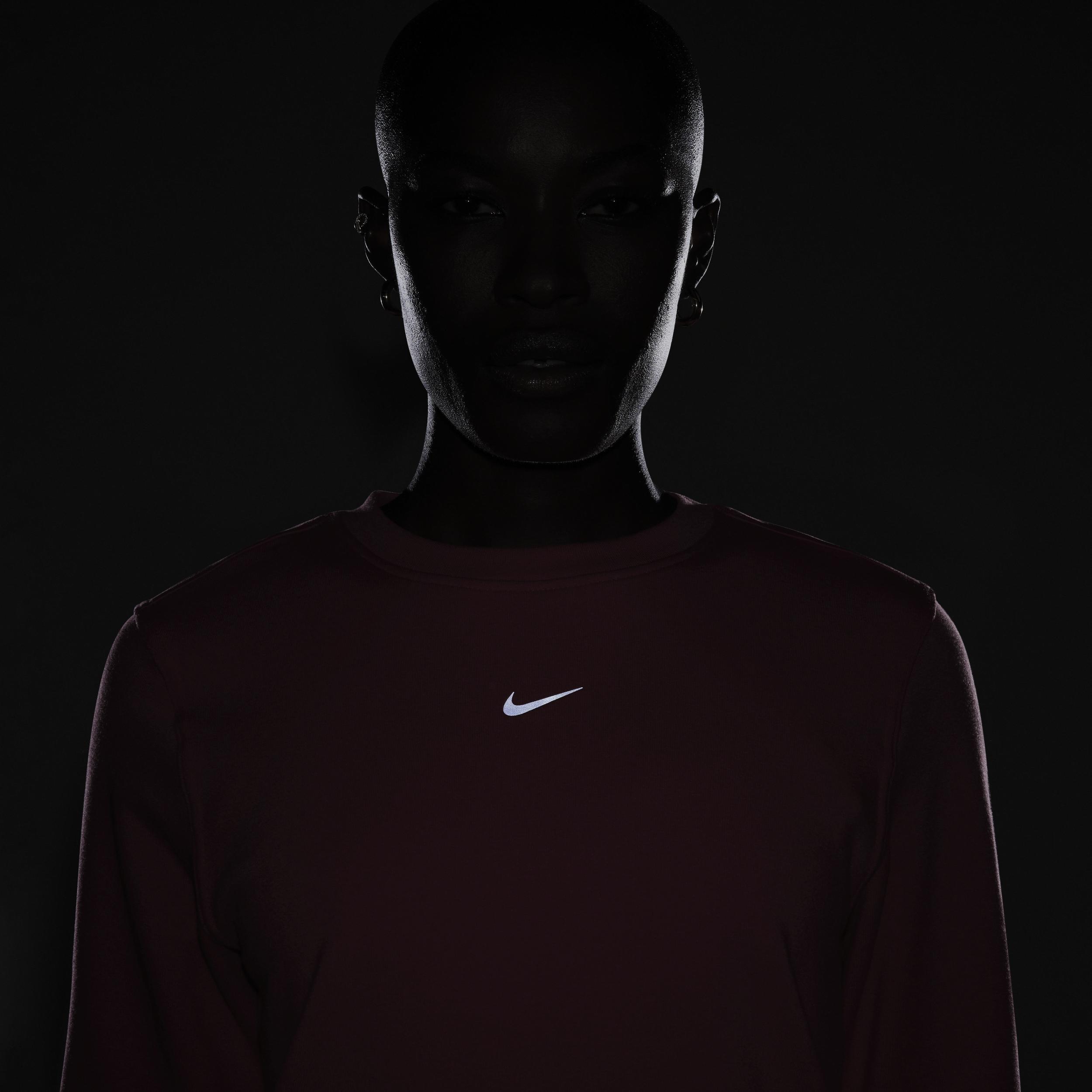 Nike Dri-FIT One Women's Crew-Neck French Terry Sweatshirt Product Image