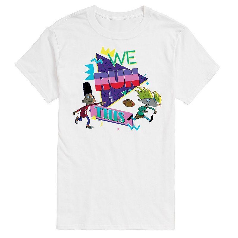 Big & Tall Hey Arnold! "We Run This" Retro Graphic Tee, Men's, Size: 6XB, White Product Image