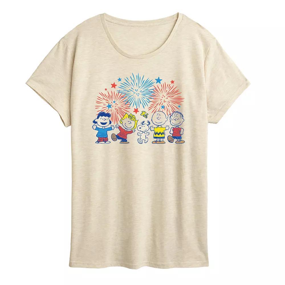 Women's Peanuts Fireworks Graphic Tee,  Product Image