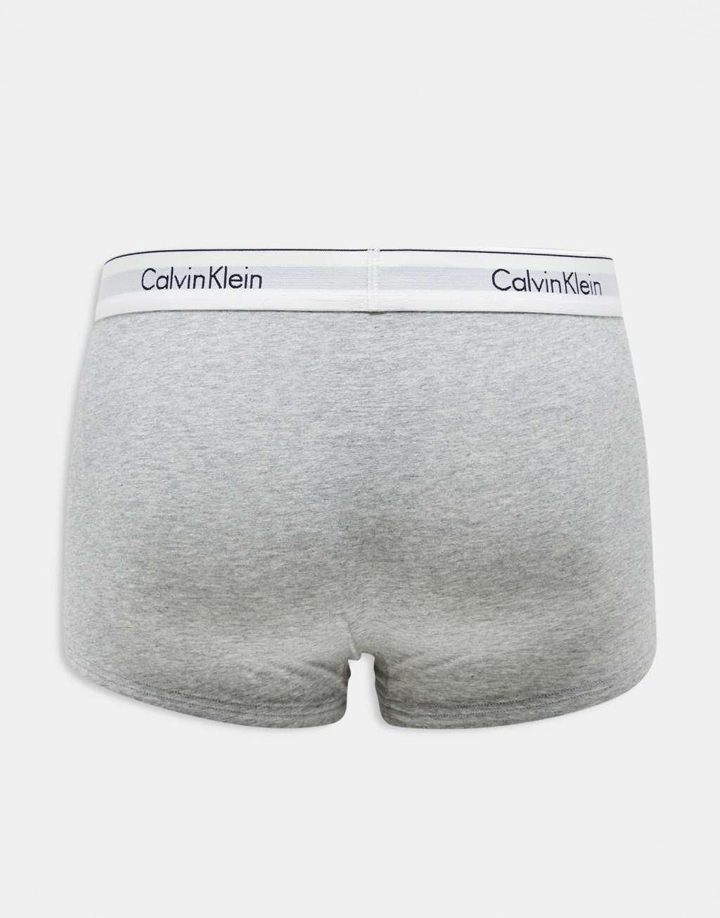 Calvin Klein cotton stretch low rise trunks 3 pack in multi Product Image