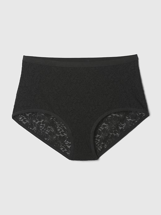 High Rise Floral Lace Brief Product Image