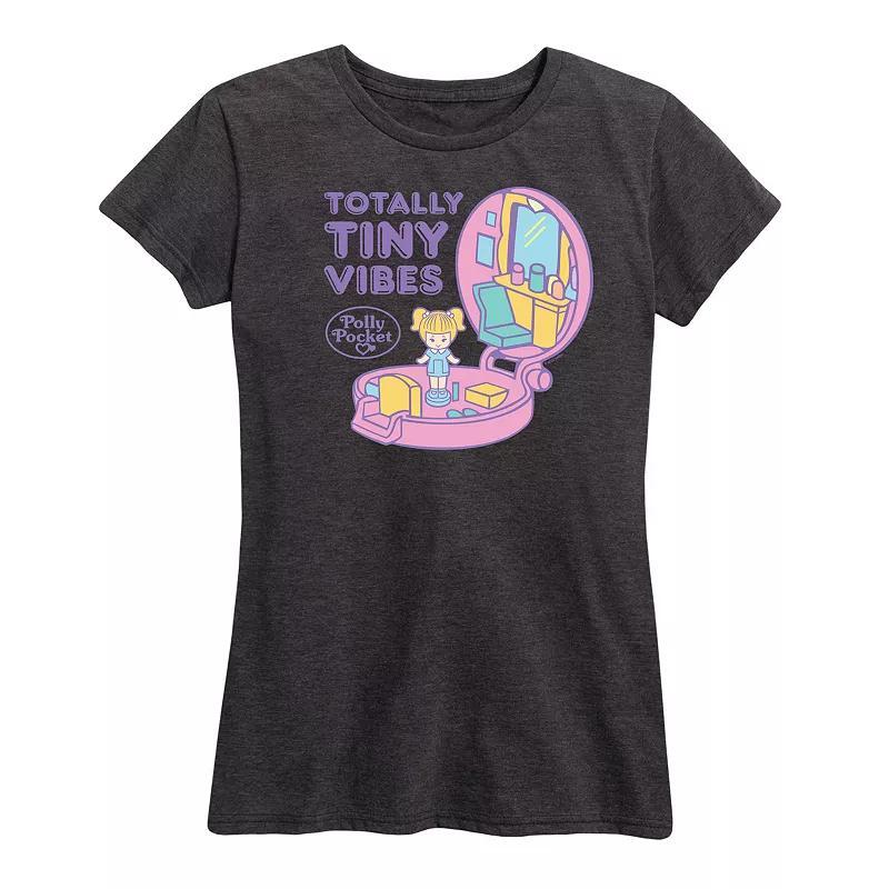 Women's Polly Pocket Totally Tiny Vibes Graphic Tee, Size: Small, Heather Grey Product Image