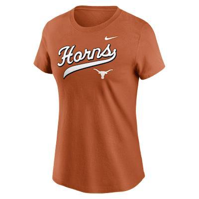 Texas Athletic Prep Arch Local Script Nike Womens College T-Shirt | NKAF81FTXE-XFN Product Image