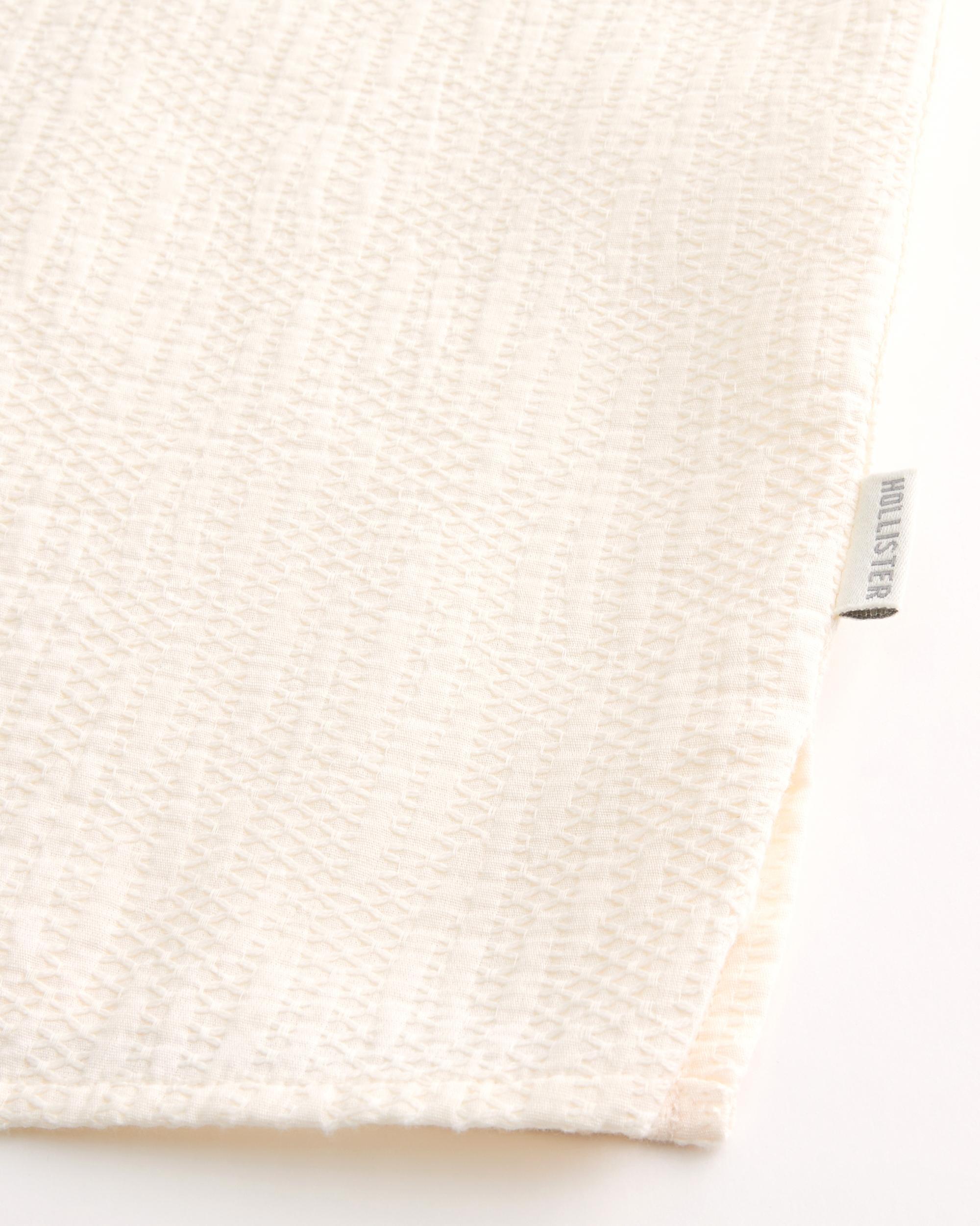 Relaxed Textured Short-Sleeve Shirt Product Image