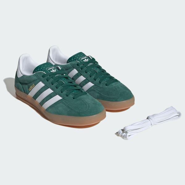 adidas Gazelle Indoor Shoes Olive Strata M 14 / W 15 Unisex Product Image