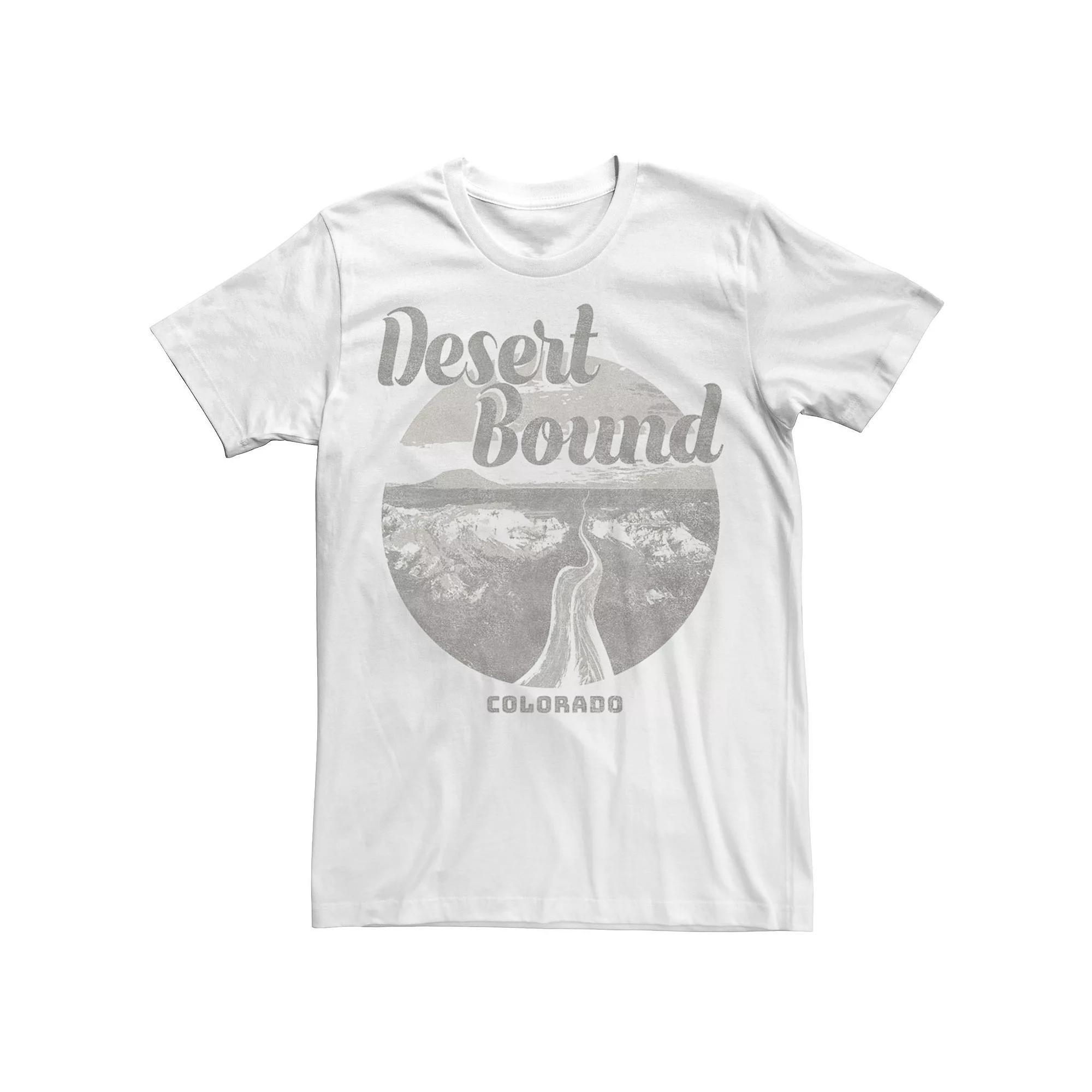 Men's Desert Bound Colorado Gray Logo Tee, Size: XXL, White Product Image