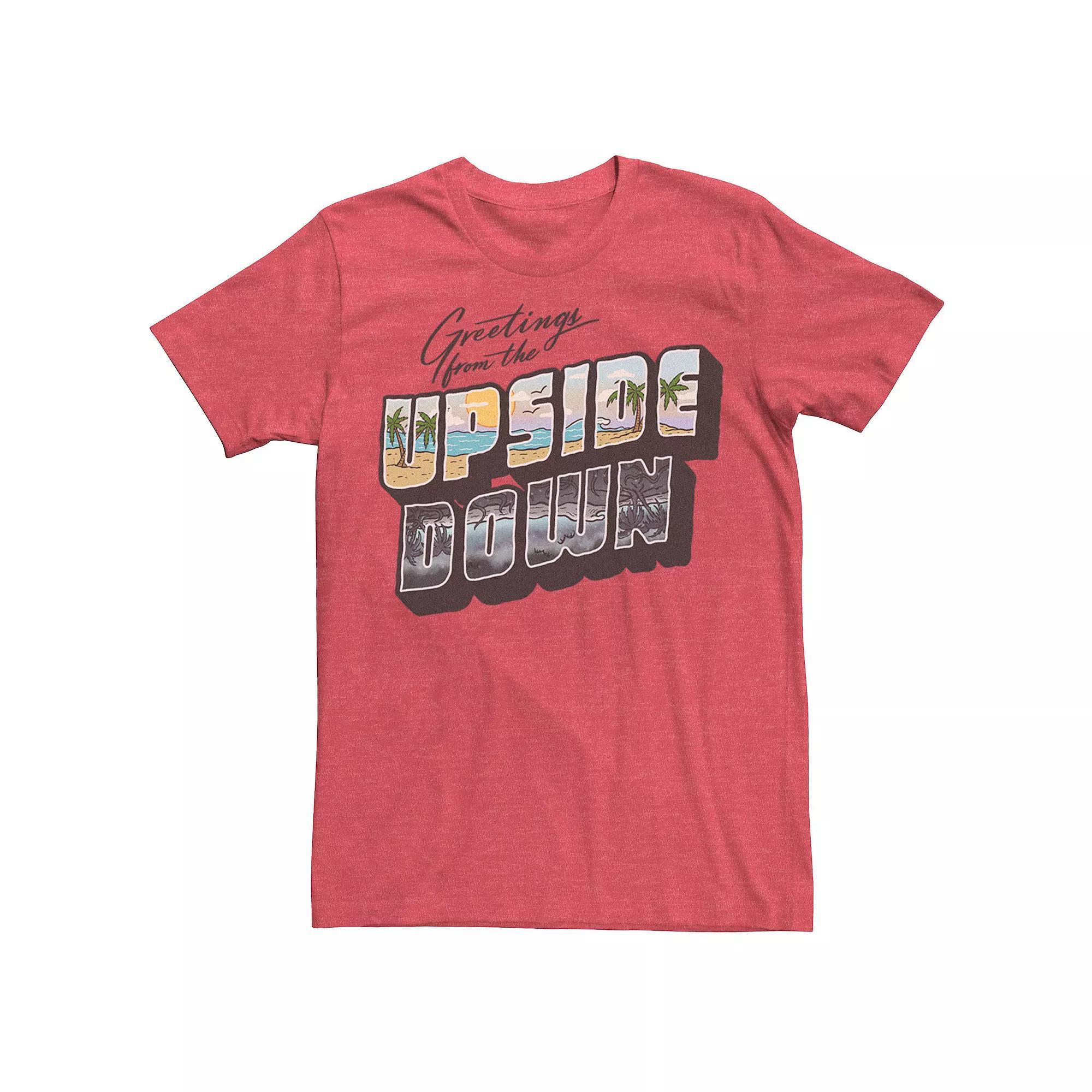 Men's Netflix Stranger Things Greetings From The Upside Down Tee,  Product Image