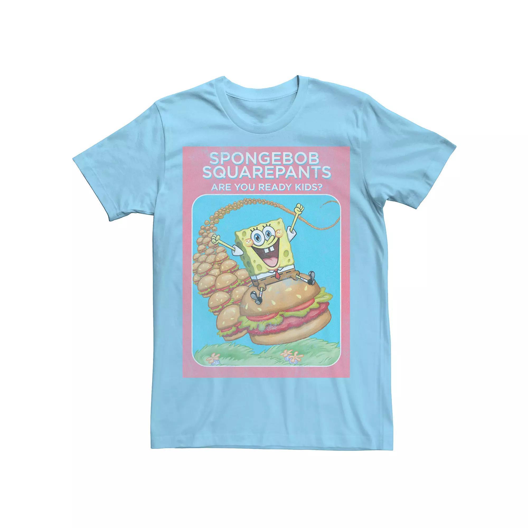 Men's Nickelodeon SpongeBob SquarePants Are You Ready Kids Vintage Poster Tee,  Product Image