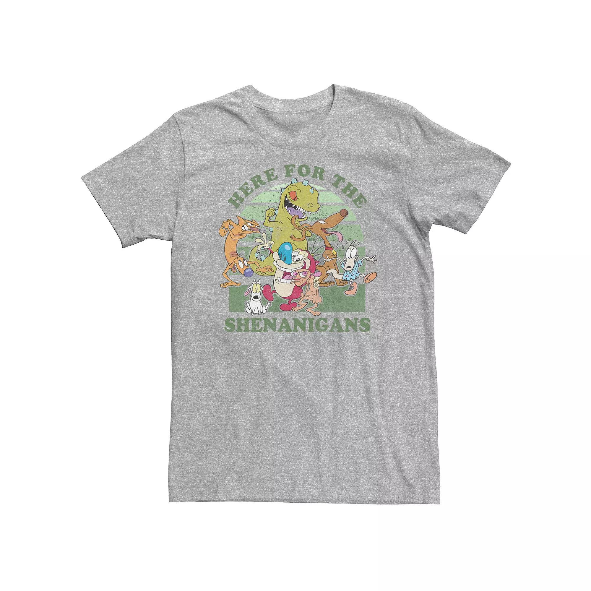 Big & Tall Here For The Shenanigans Multiple Nickelodeon Character Collab Tee, Men's,  Product Image