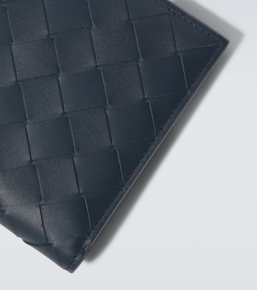 BOTTEGA VENETA Intrecciato Leather Wallet In Black Product Image