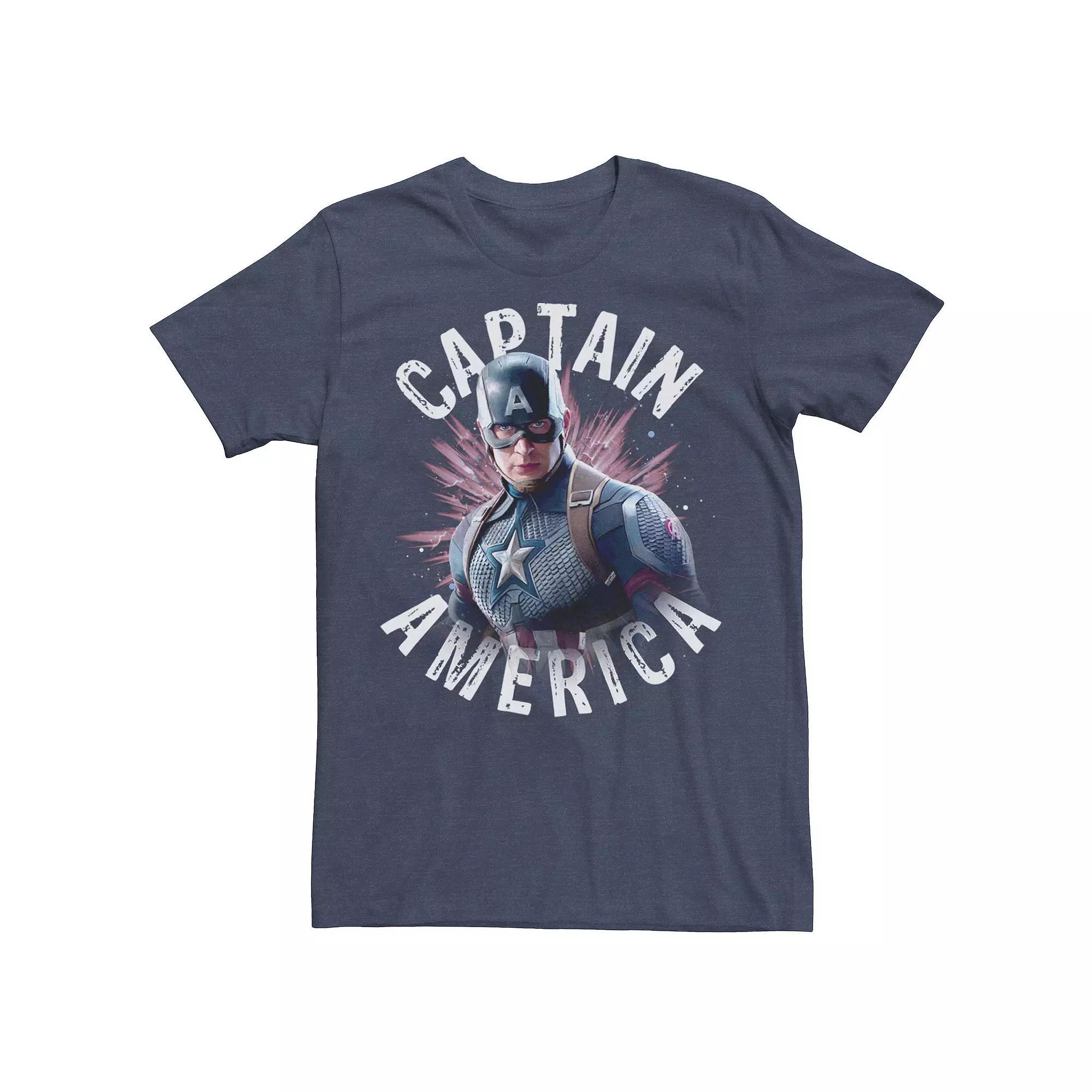 Men's Marvel Avengers Endgame Captain America Space Poster Tee,  Product Image