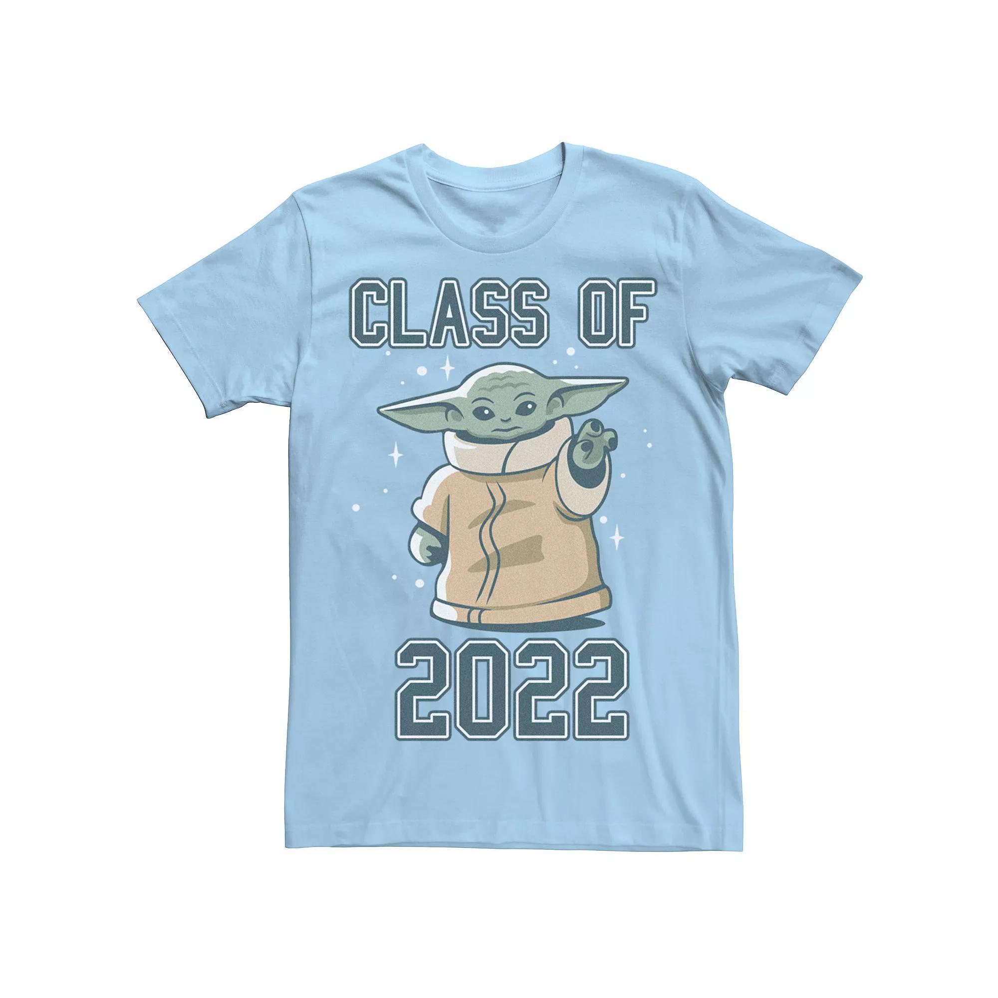 Men's Star Wars: The Mandalorian Grogu Class Of 2022 Tee, Size: Small, Light Blue Product Image