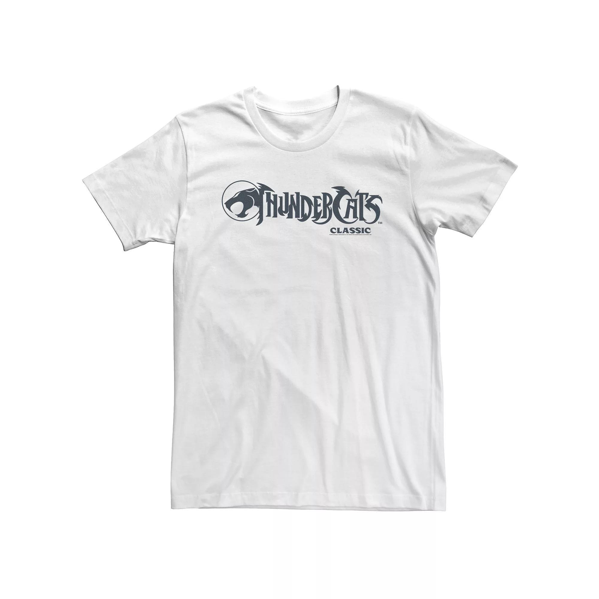 Big & Tall ThunderCats Classic Simple Logo Tee, Men's, Size: 3XL Tall, White Product Image